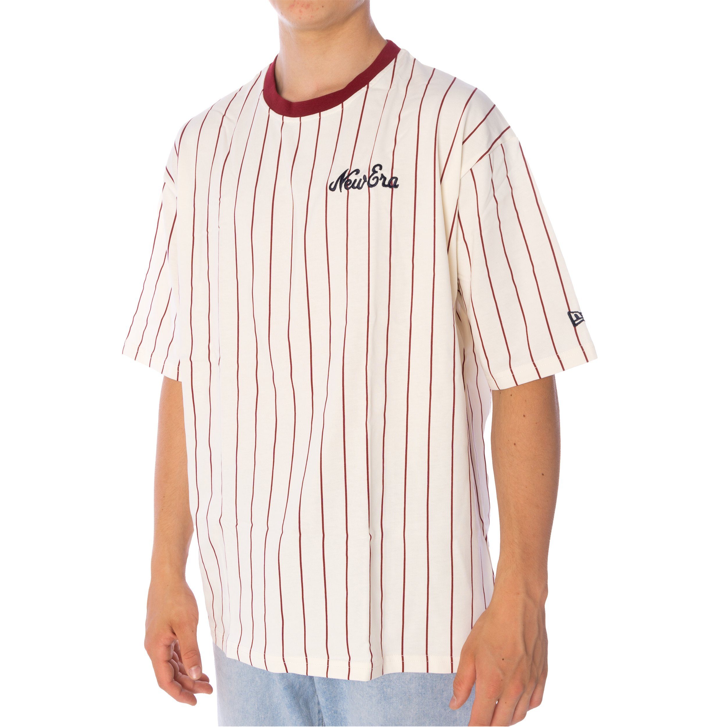 New Era T-Shirt T-Shirt New Era Pinstripe (1-tlg) Nadelstreifmuster