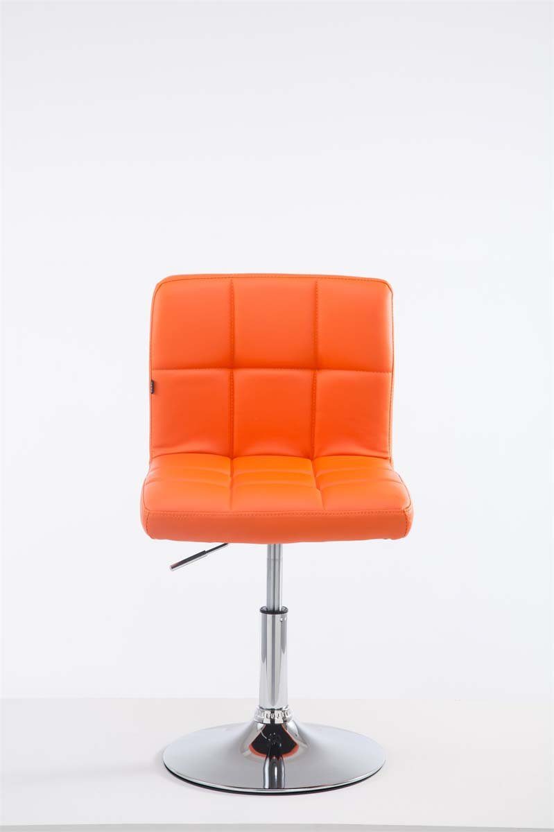 Esszimmerstuhl höhenverstellbarer Kunstleder, orange V2 Lounger Palma CLP