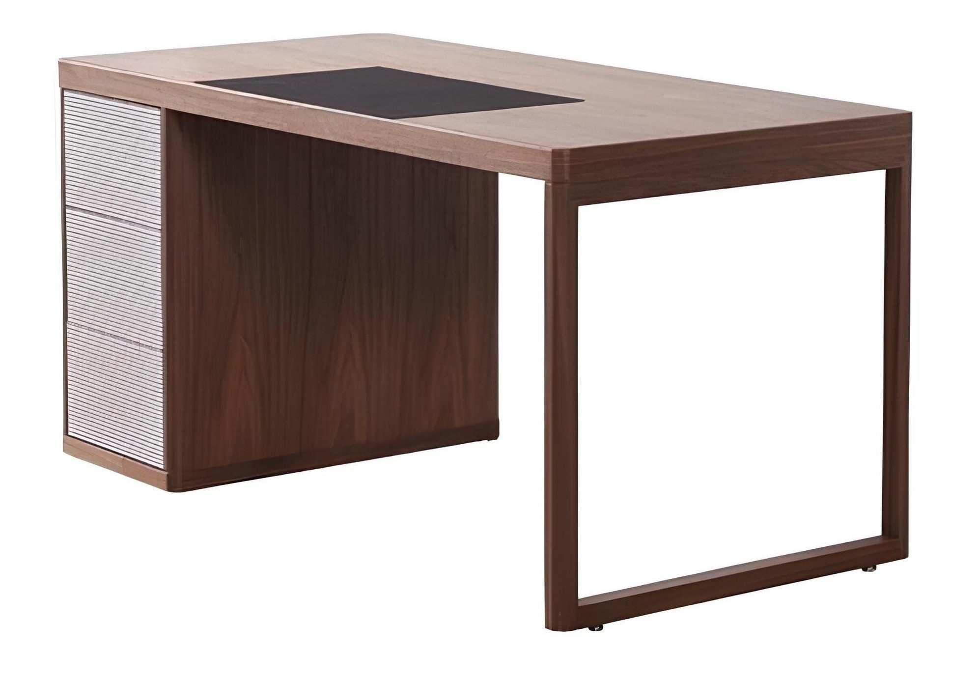 Schreibtisch Luxus Schreibtisch aus hochglänzendem Holz für modernes Büroambiente