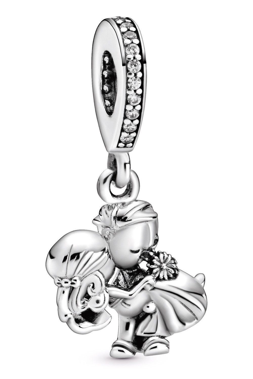 Pandora Bead Silber Charm-Brautpaar