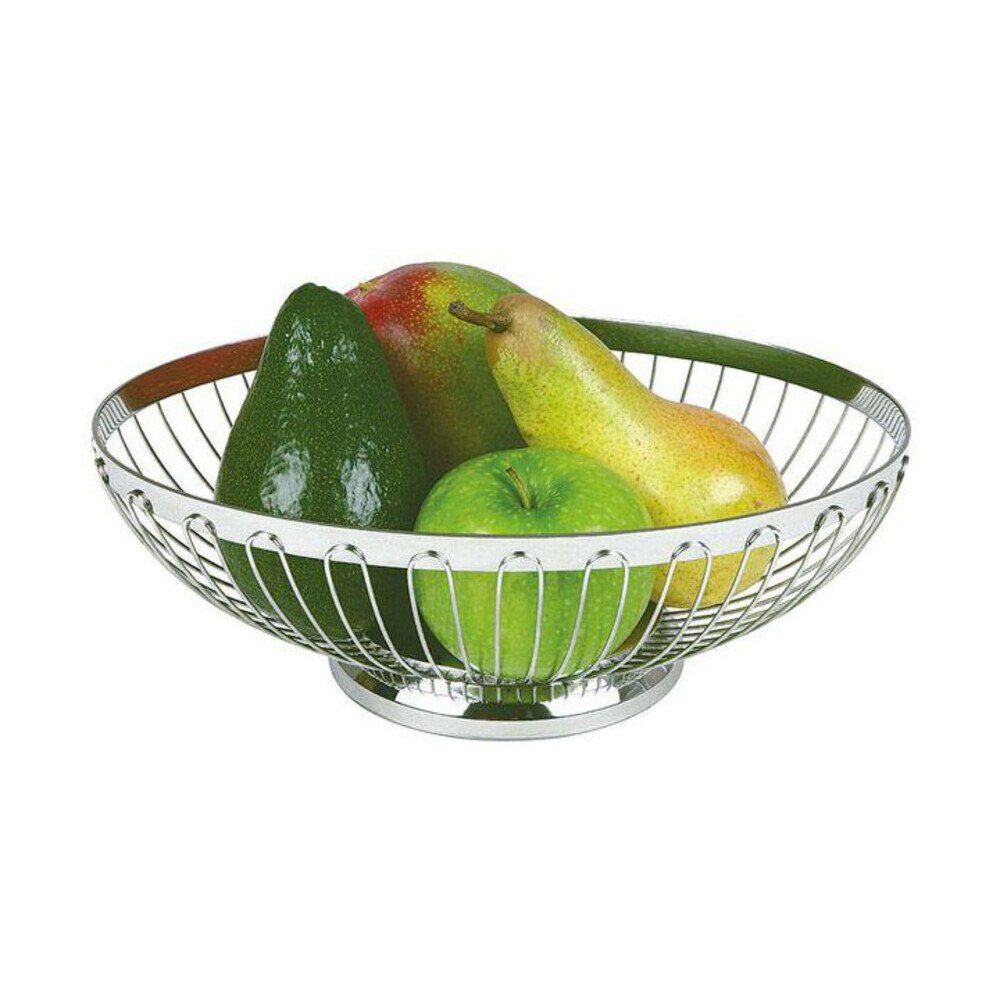 Assheuer & Pott Brotkorb Brot- und Obstkorb 24 cm silber, 18/8 Edelstahl, (1-tlg), Brot- und Obstkorb, 24,00cm, 18/8 Edelstahl, silber