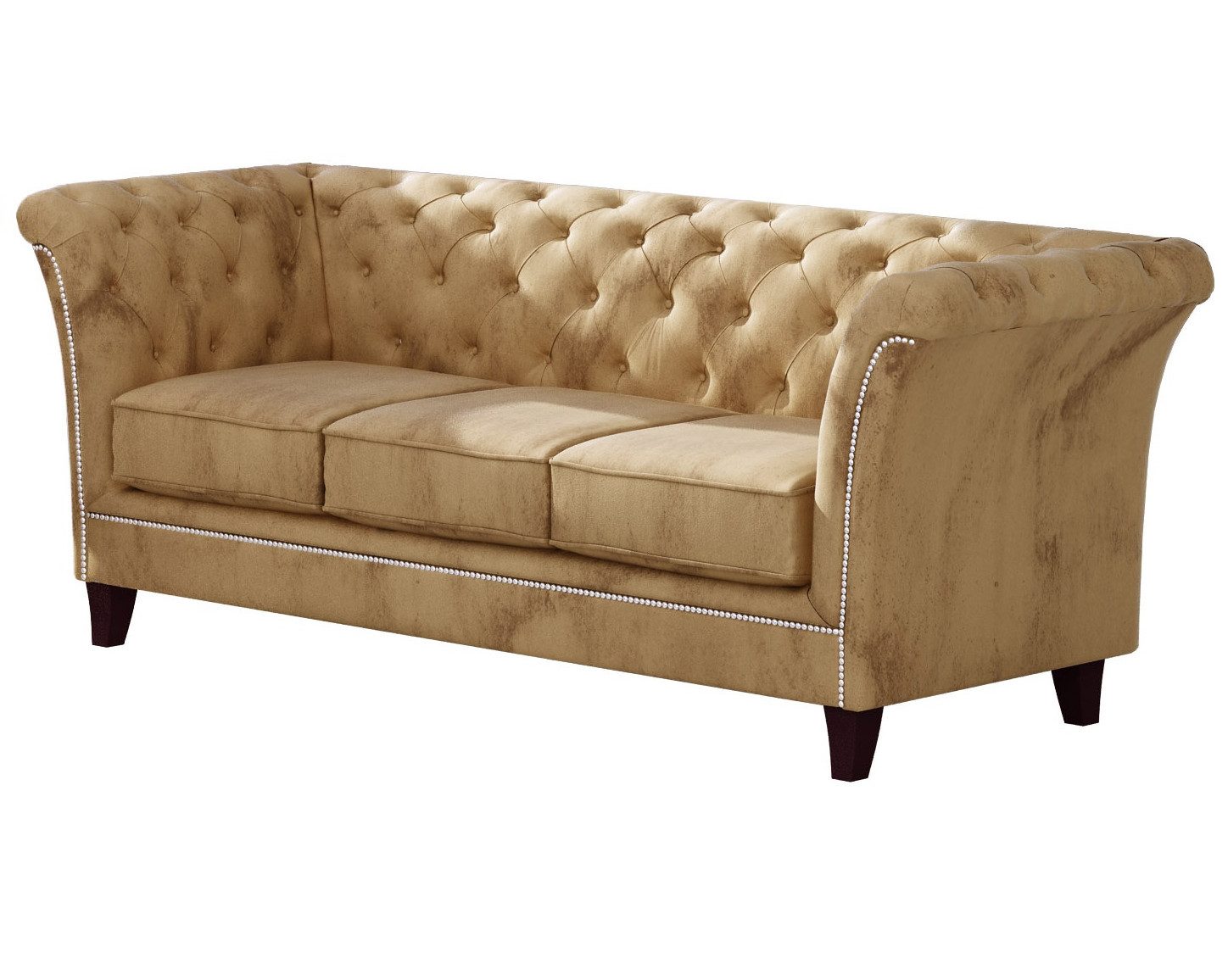 S-Style Möbel Chesterfield-Sofa 3-Sitzer Rainsburg aus günstig online kaufen