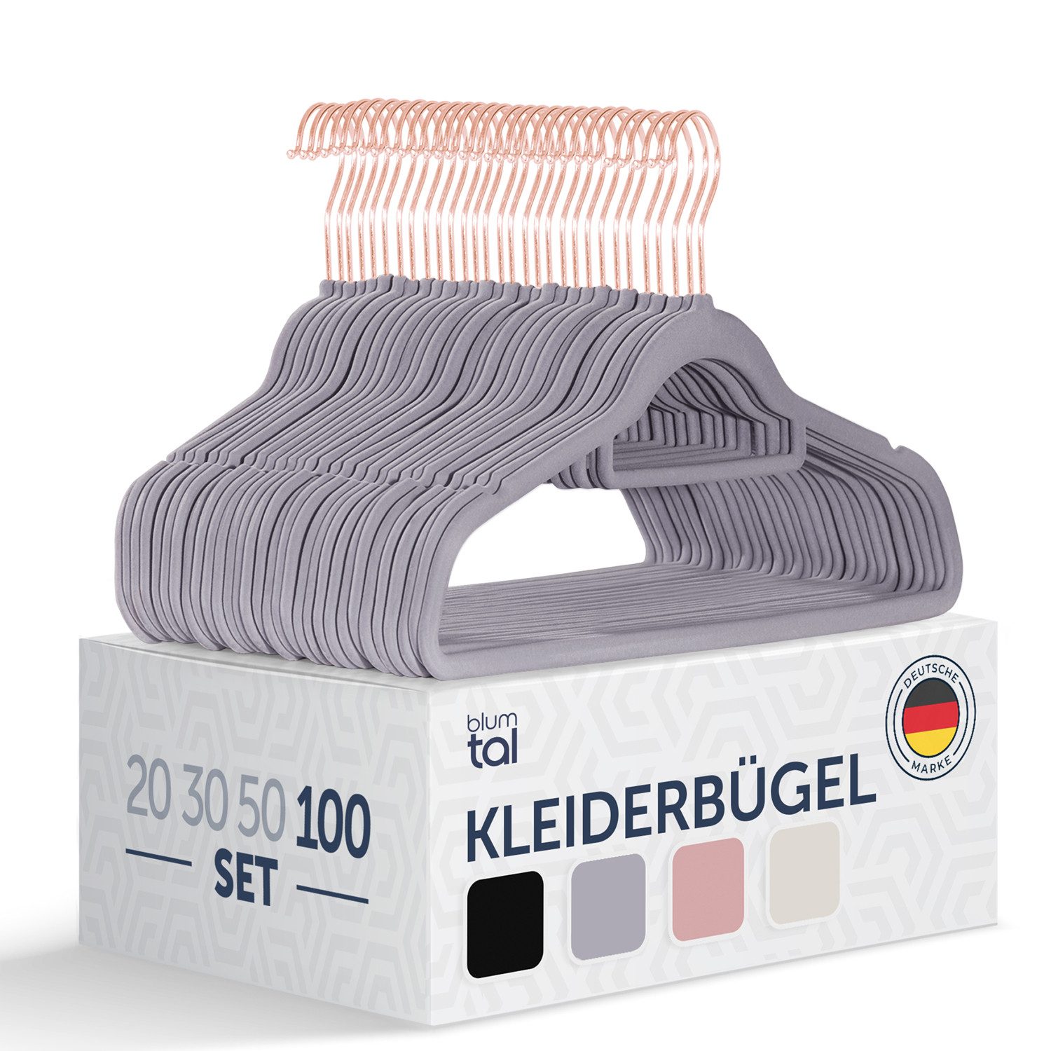 Blumtal Kleiderbügel Rutschfest - Samtoptik - günstig online kaufen