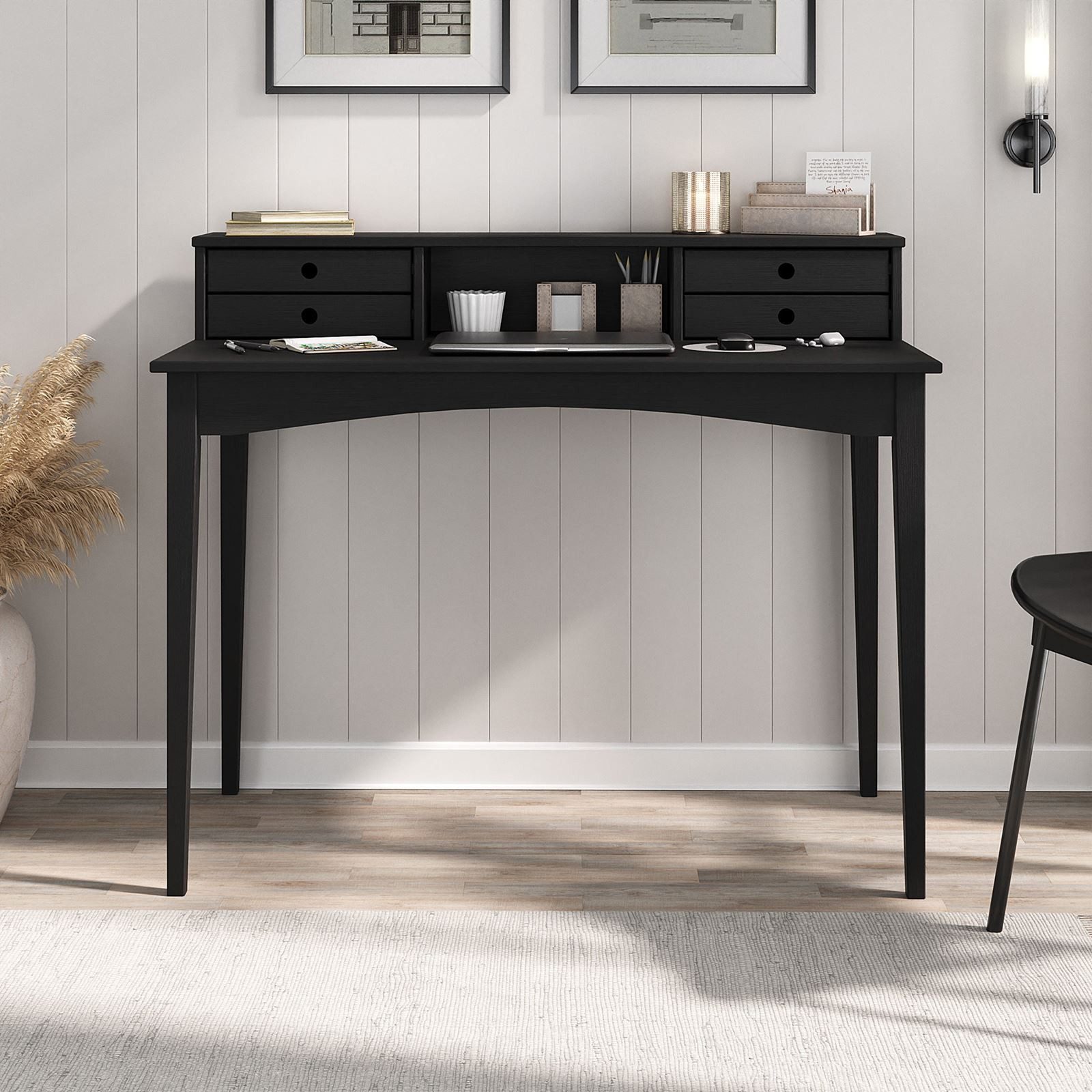 IDIMEX Schreibtisch MILANO, Home Office Tisch mit 4 Schubladen aus Massivho günstig online kaufen