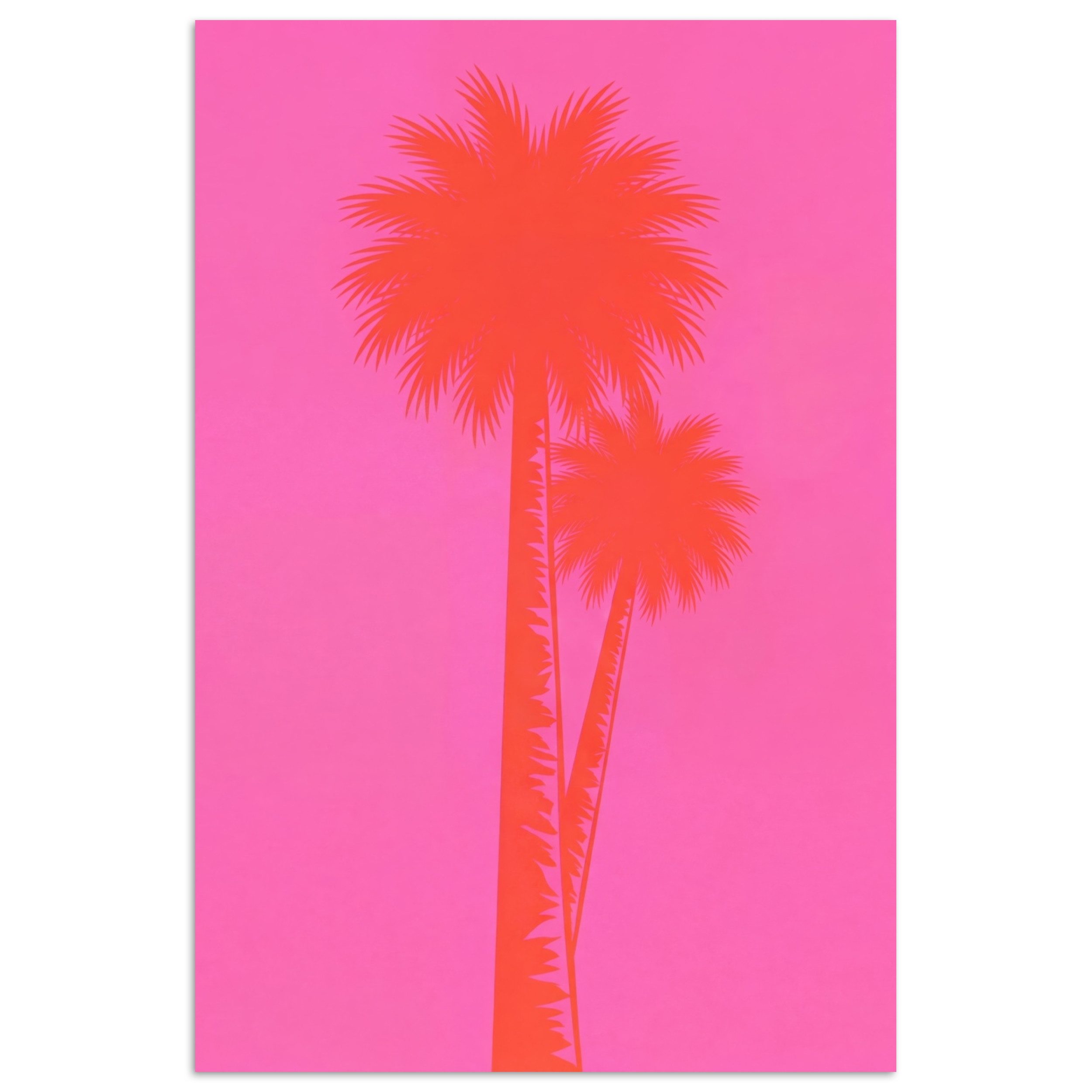 Poster Palmen - Modern - Rosa