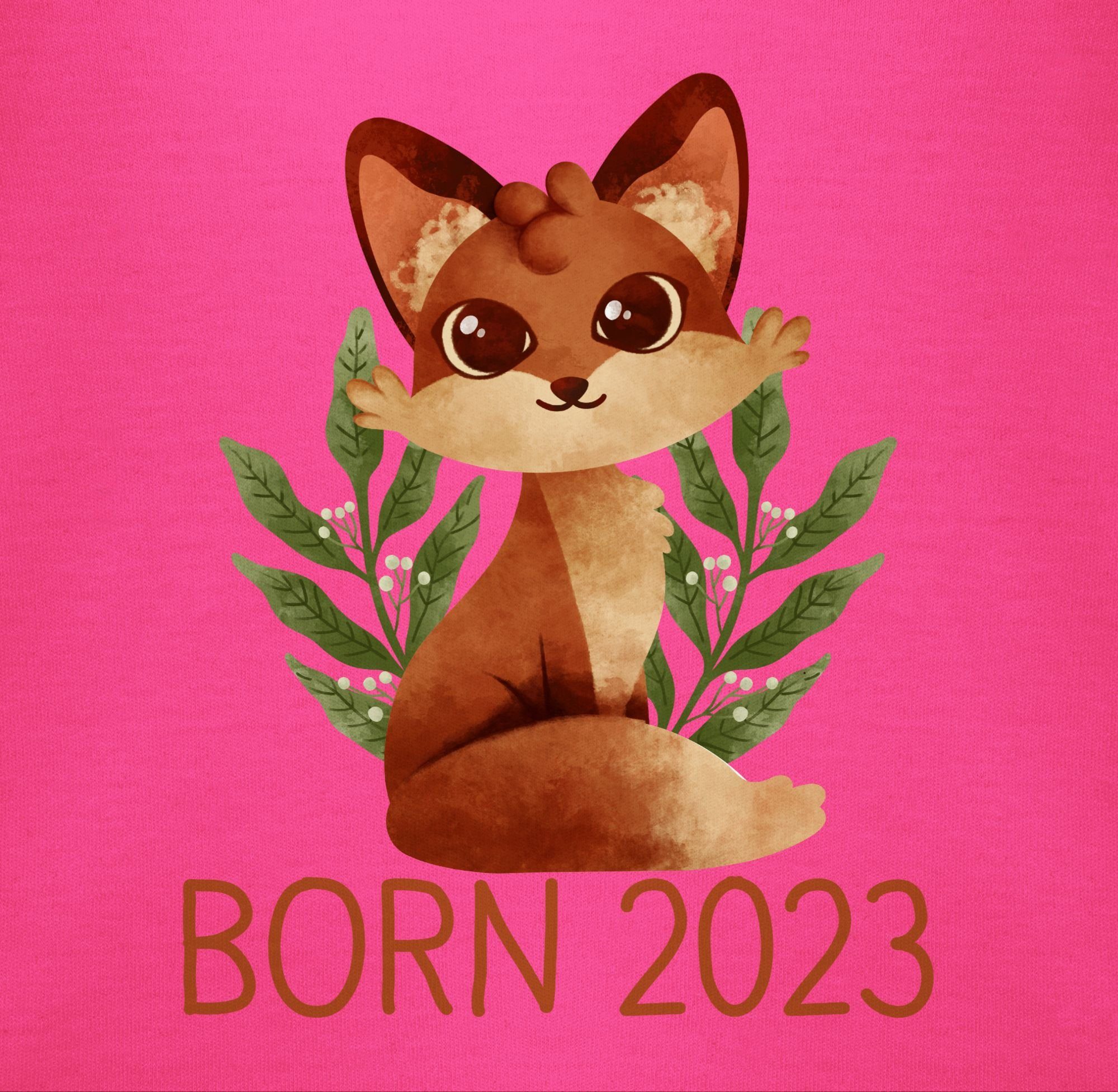 2023 Zur Shirtracer Geburt Fuchs Born Geschenk Shirtbody Geburt