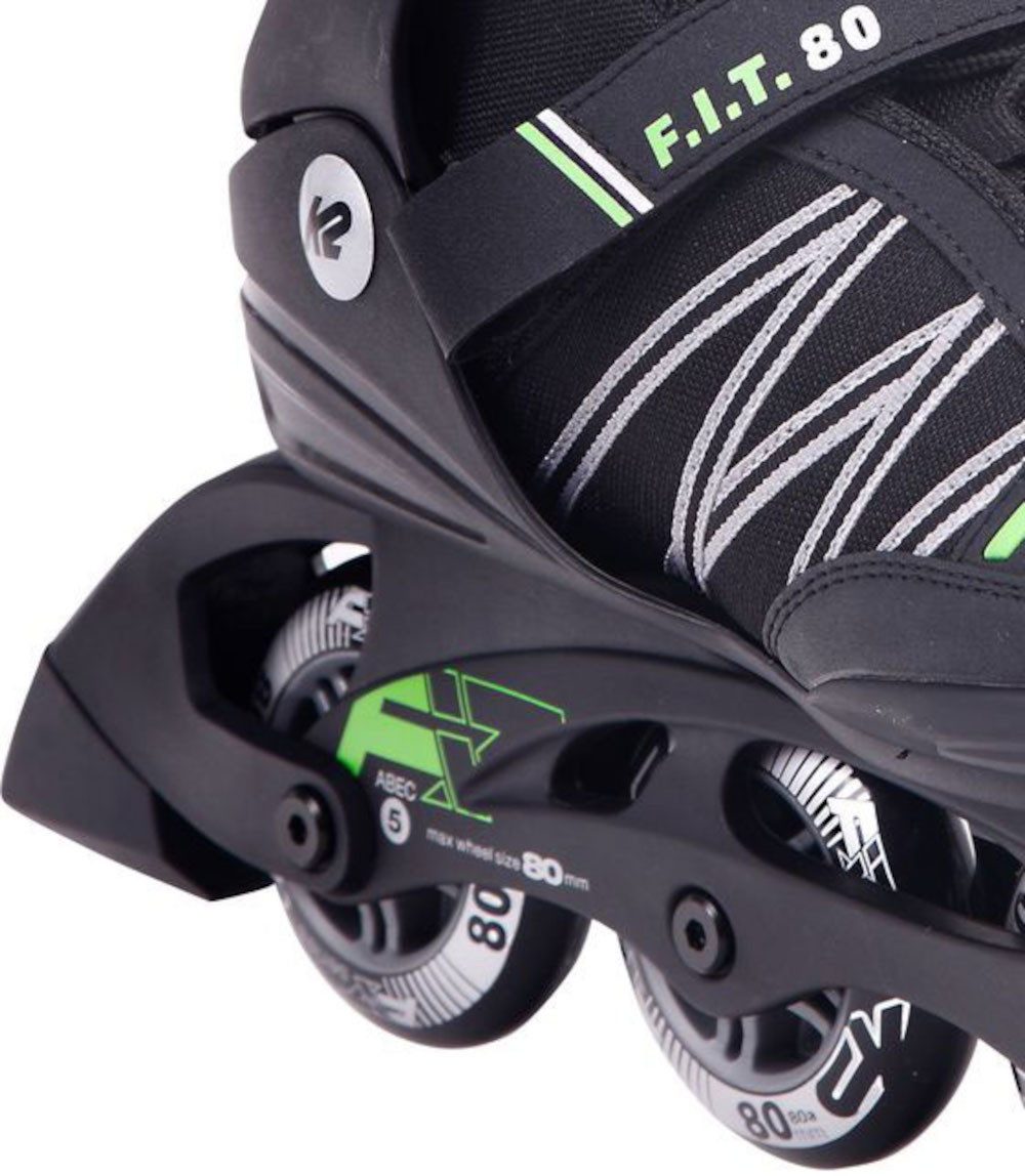 K2 Inlineskates K2 F.I.T. 80 Inline Skate black/green
