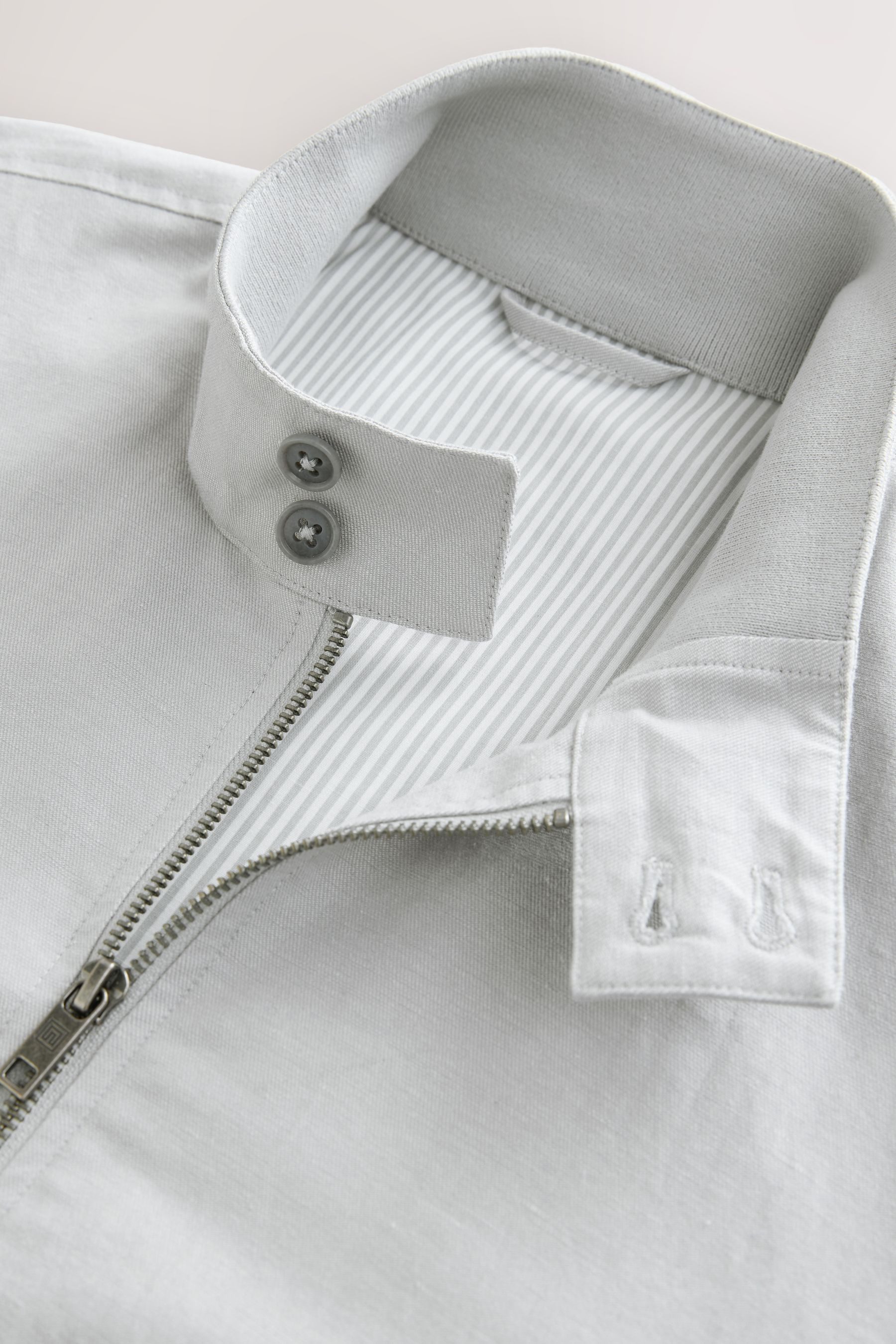 Next Blouson Leichte Harrington-Jacke aus Leinengemisch (1-St)