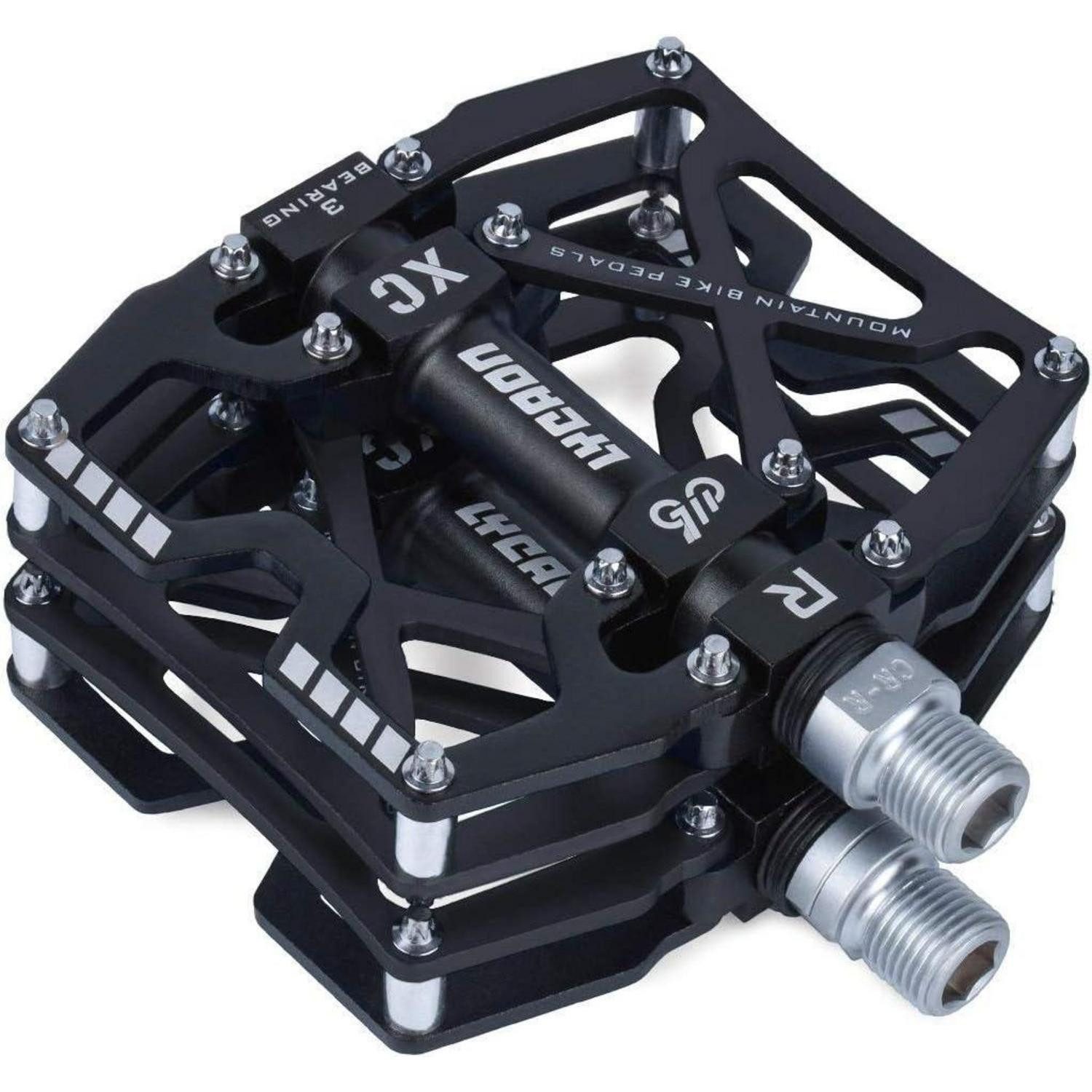 LuxusKollektion Plattformpedale Fahrradpedale rutschfestes Pedal CNC-Aluminium 3 Kugellager BMX MTB