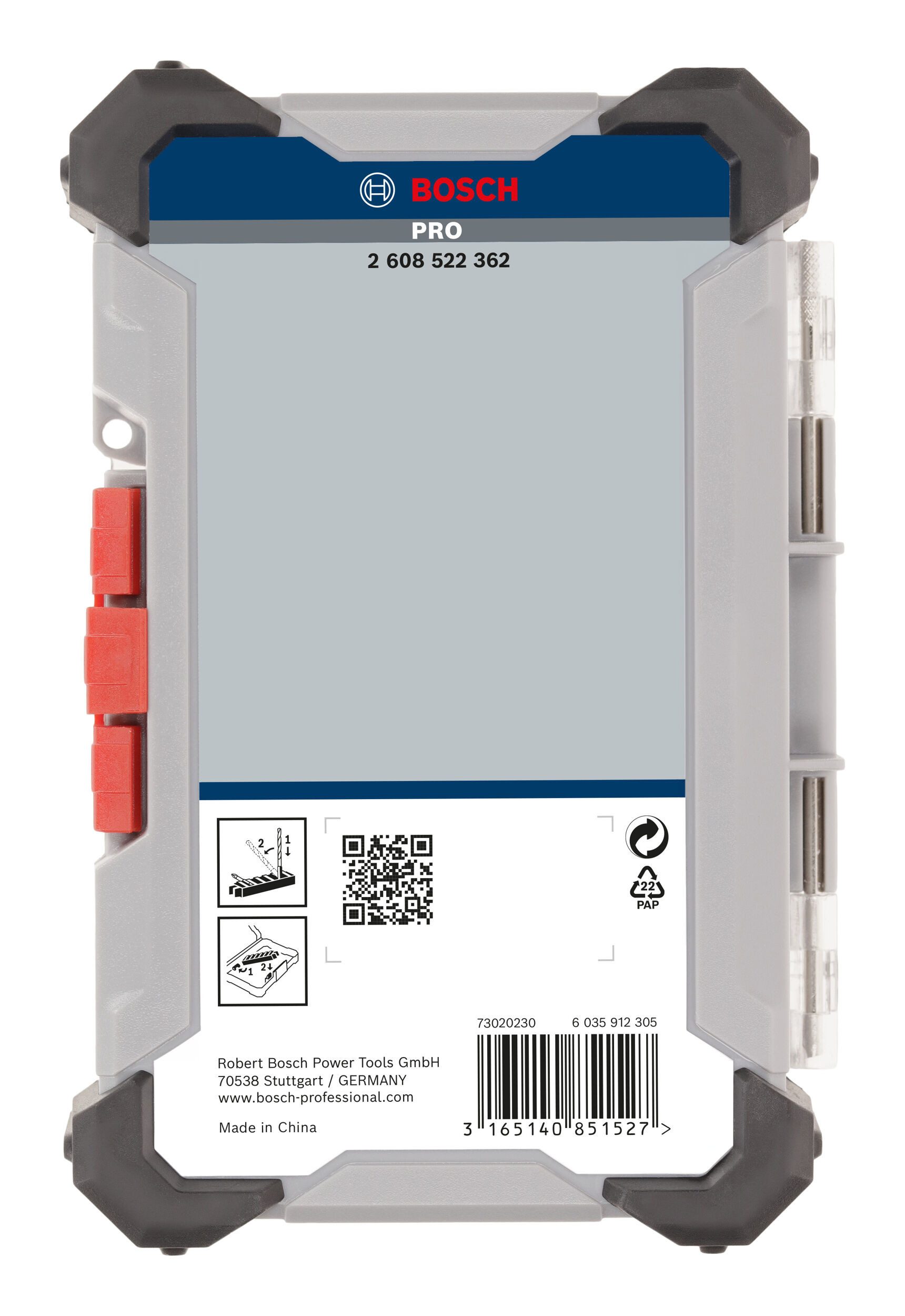 BOSCH Werkzeugkoffer, Pro Pick and Click Koffer (Größe M)