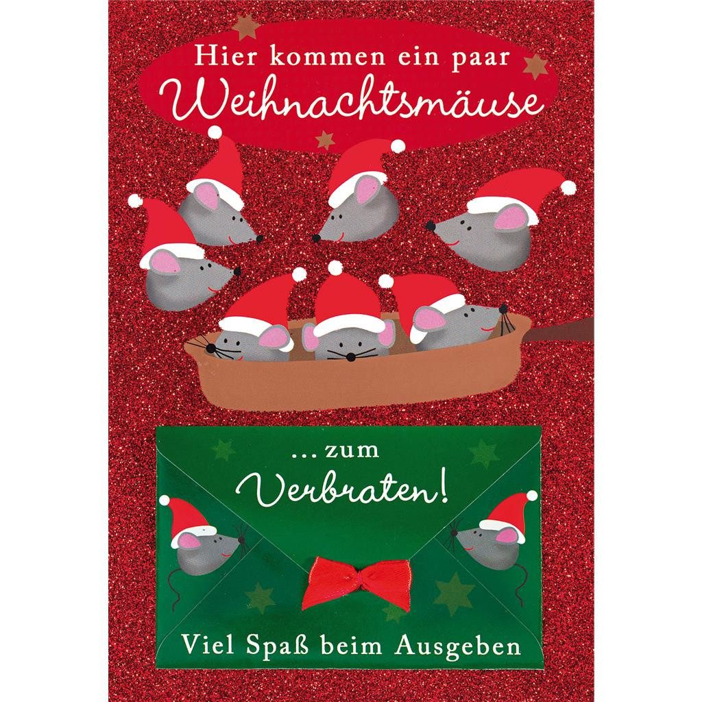 Perleberg Поздравительные открытки Weihnachten - Geldkarte – Glückwunschkarte im Format 11,5 x 17cm