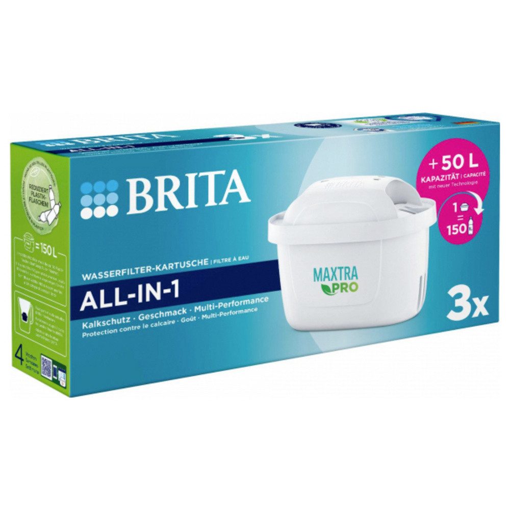 BRITA Wasserfilter Brita Maxtra Pro Pure 3er 1050624 Wasserfilter Weiß