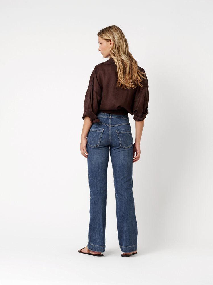 ROSNER Bootcut-Jeans Audrey Bootcut (1-tlg) mit aufgesetzten Fronttaschen