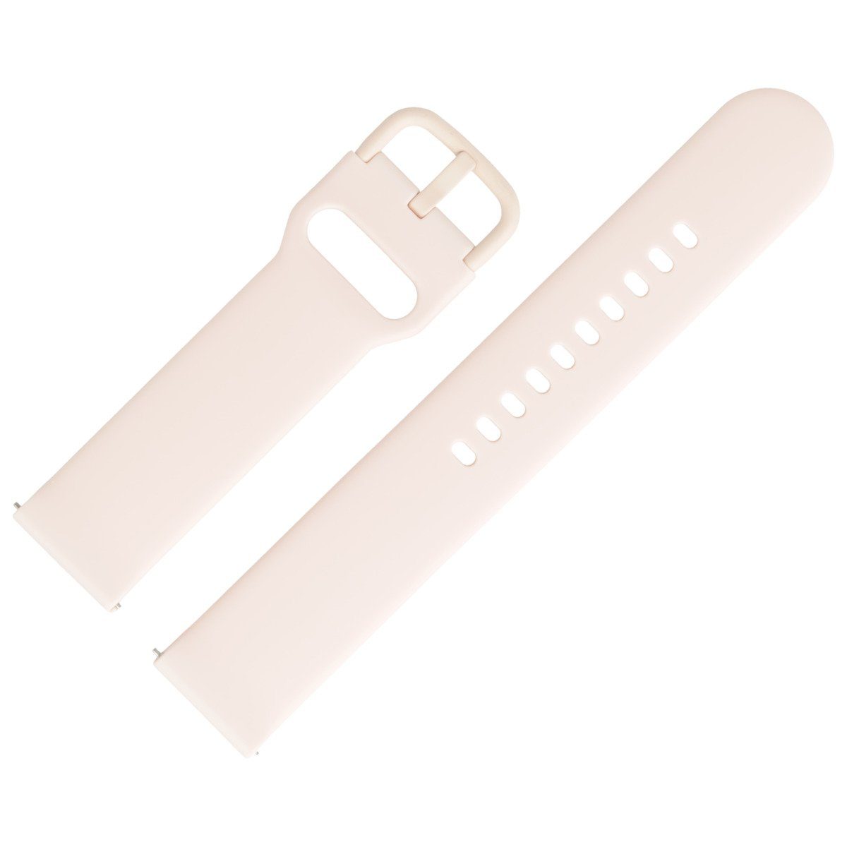 MARBURGER Uhrenarmband 22mm Silikon Fitness Smartwatch XL Extra Lang Rose