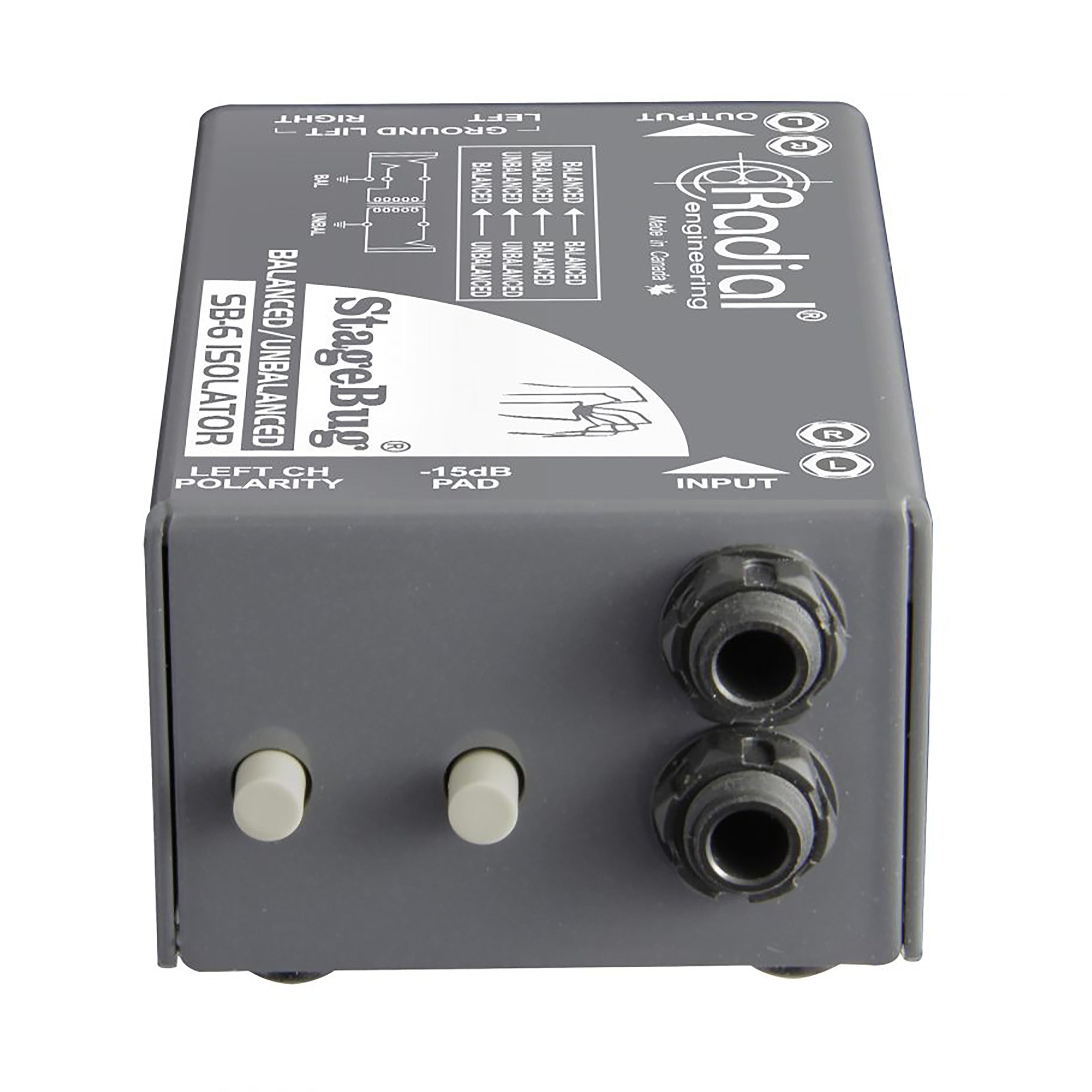 Radial Audio-Wandler, (StageBug SB-6), StageBug SB-6 - Isolator