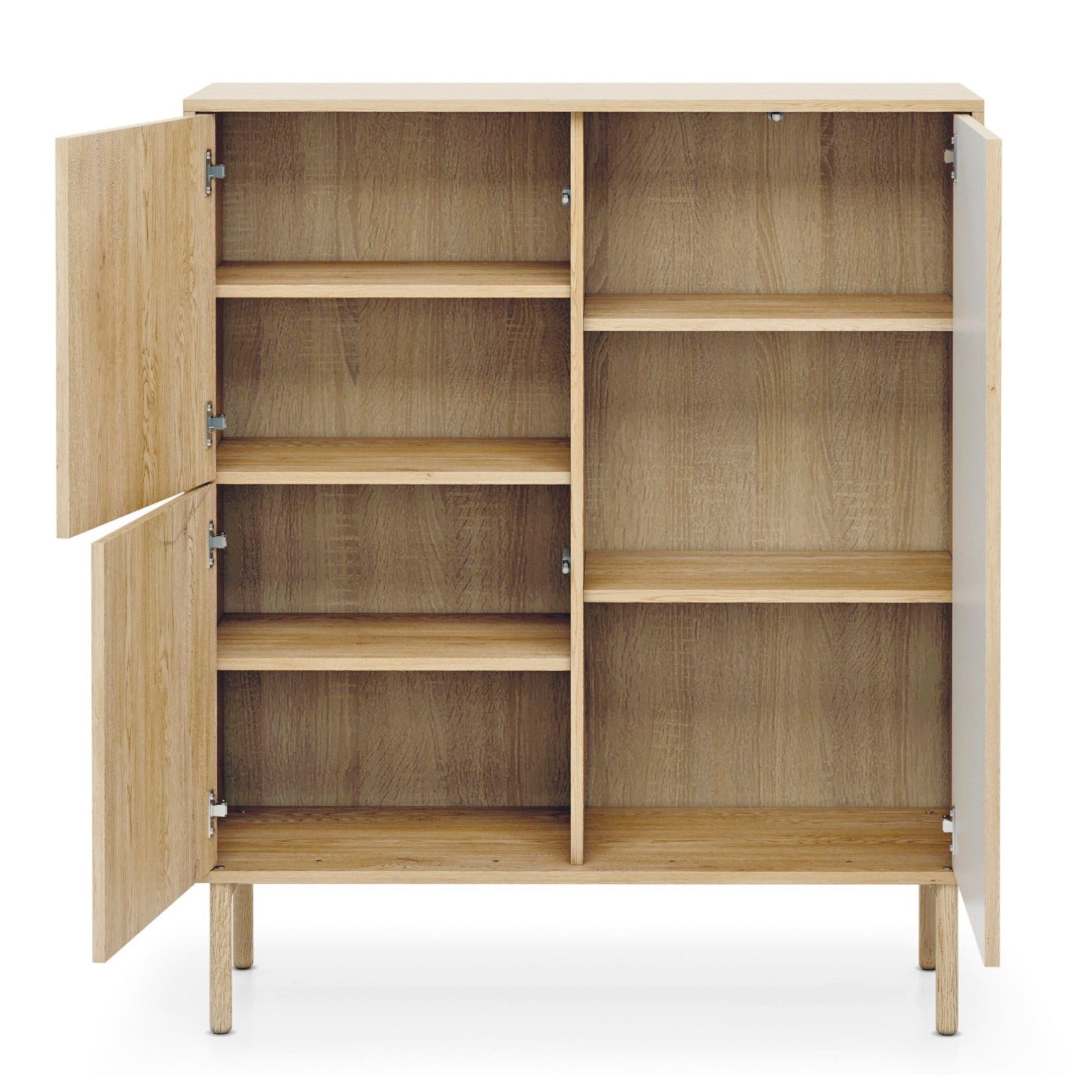 Selsey Highboard TAVO, Highboard 3-türig, Cremona Eiche, 103 cm