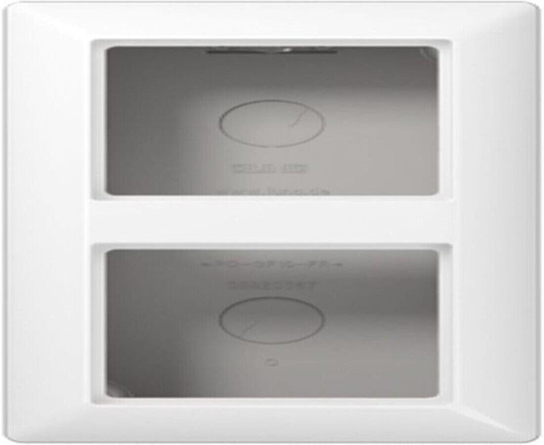 Jung Elektro Schalter Jung AS582AWW Aufputz-Kappe 2fach m.Rahmen Serie A/AS alpinweiß