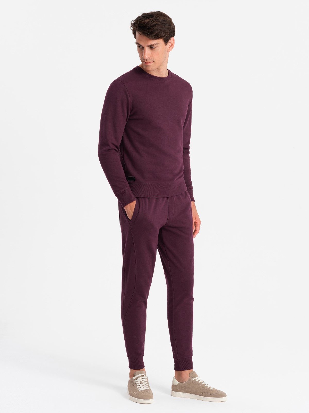 OMBRE Sweatanzug BASIC Herren-Sweatshirt-Set BASIC Sweatshirt
