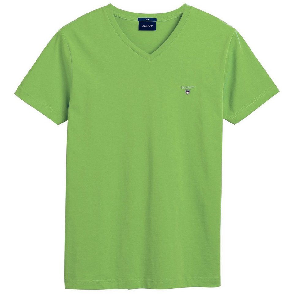 Gant T-Shirt Herren T-Shirt - Original Slim V-Neck T-Shirt