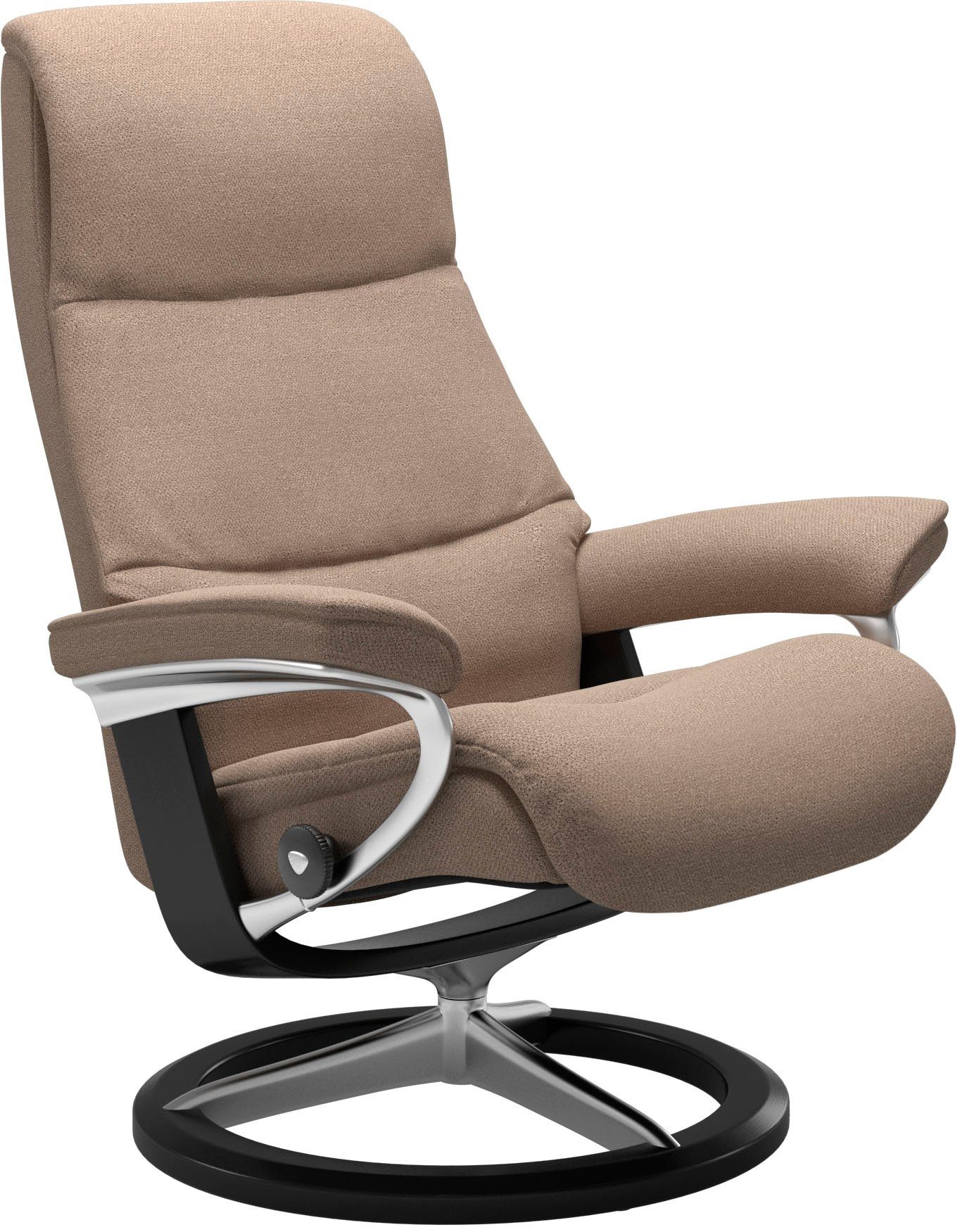 View, Base, M,Gestell Schwarz Größe mit Signature Stressless® Relaxsessel