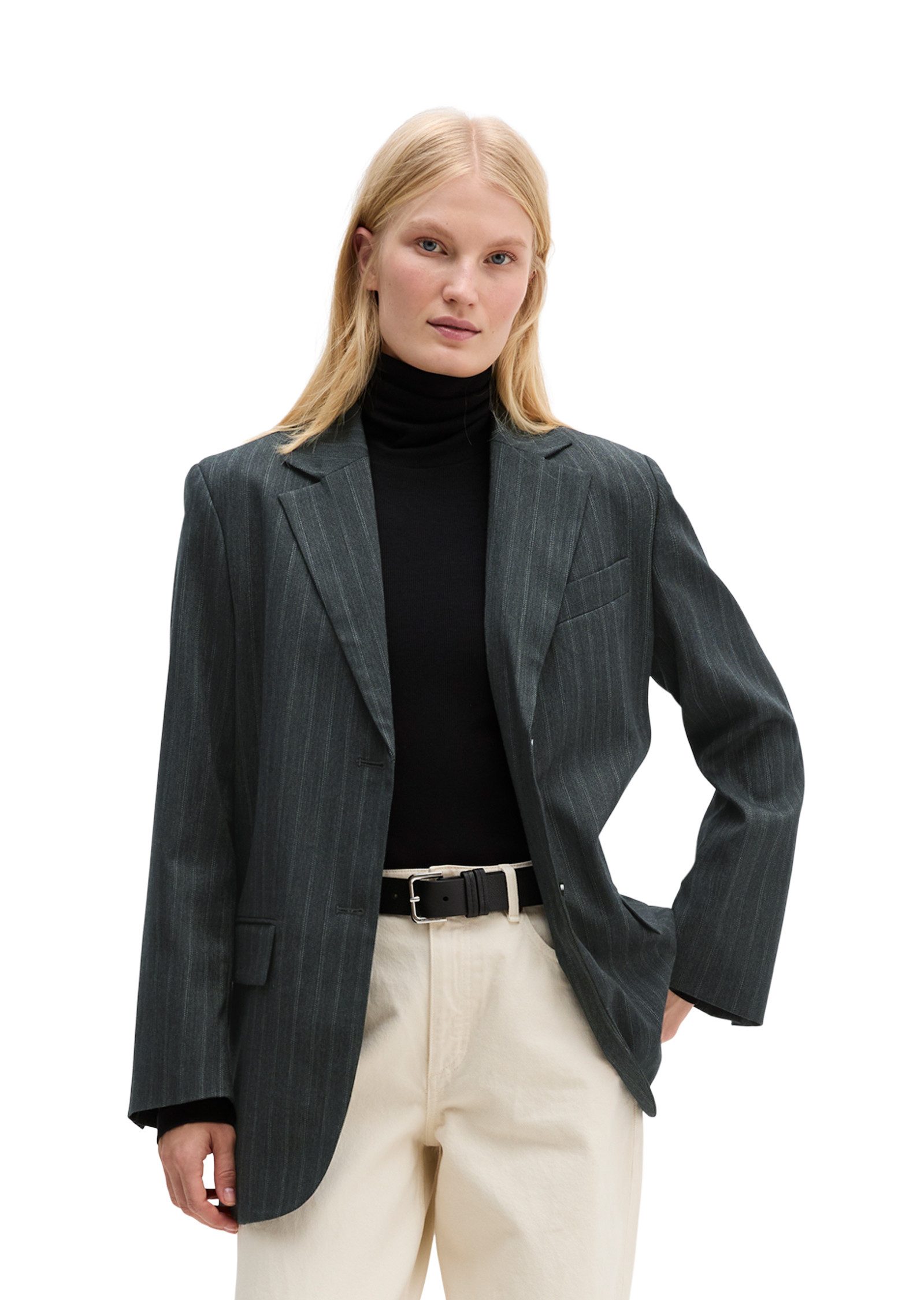 Marc O'Polo Longblazer aus Schurwolle-Mix