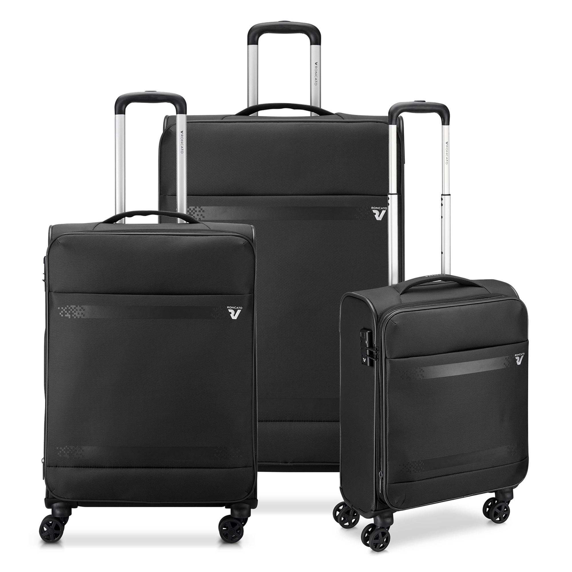 RONCATO Trolleyset Jazz 4.0, 4 Rollen, (3-teilig, 3 tlg), Nylon