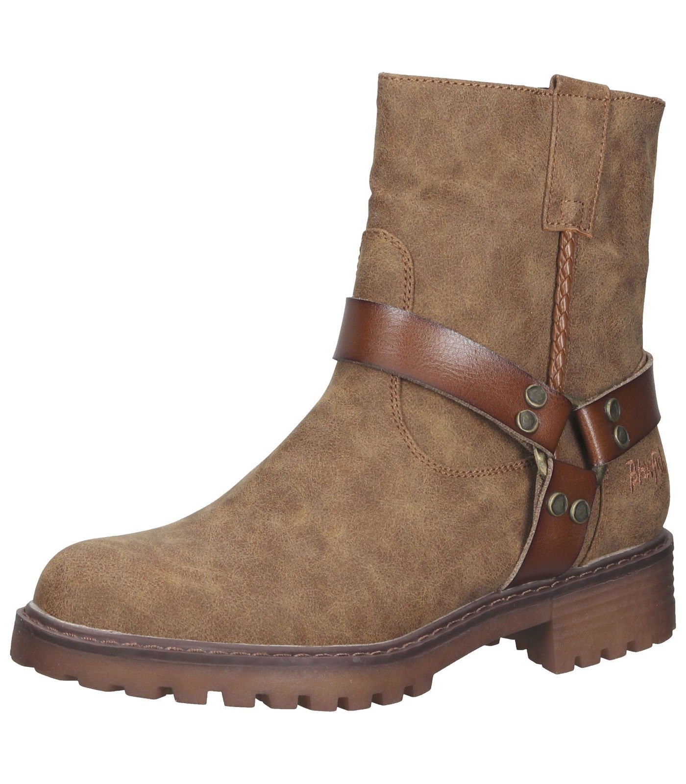 Cowboy-Stiefeletten Damen - Vintage Leder Mit Reißverschluss