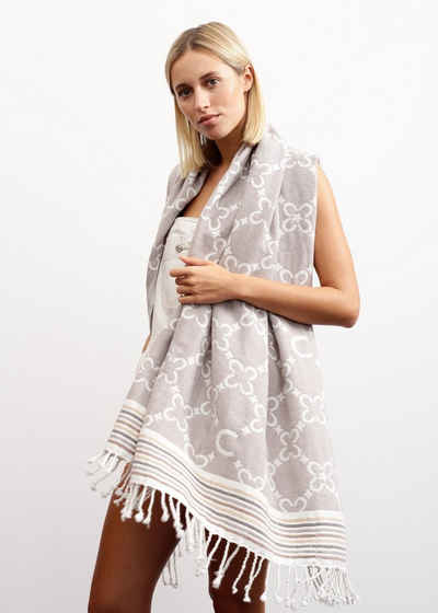 Codello Modeschal Strandtuch mit Logo-Print aus reiner Baumwolle