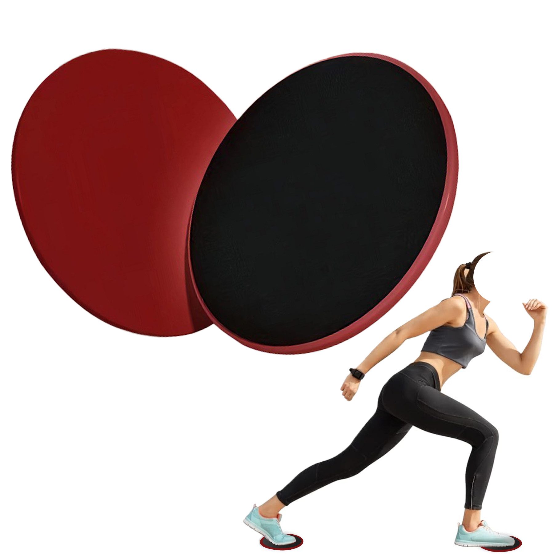 Liegestützgriffe Gleitscheiben Fitness Doppelseitige Slider-Übung core Fitness Scheibe