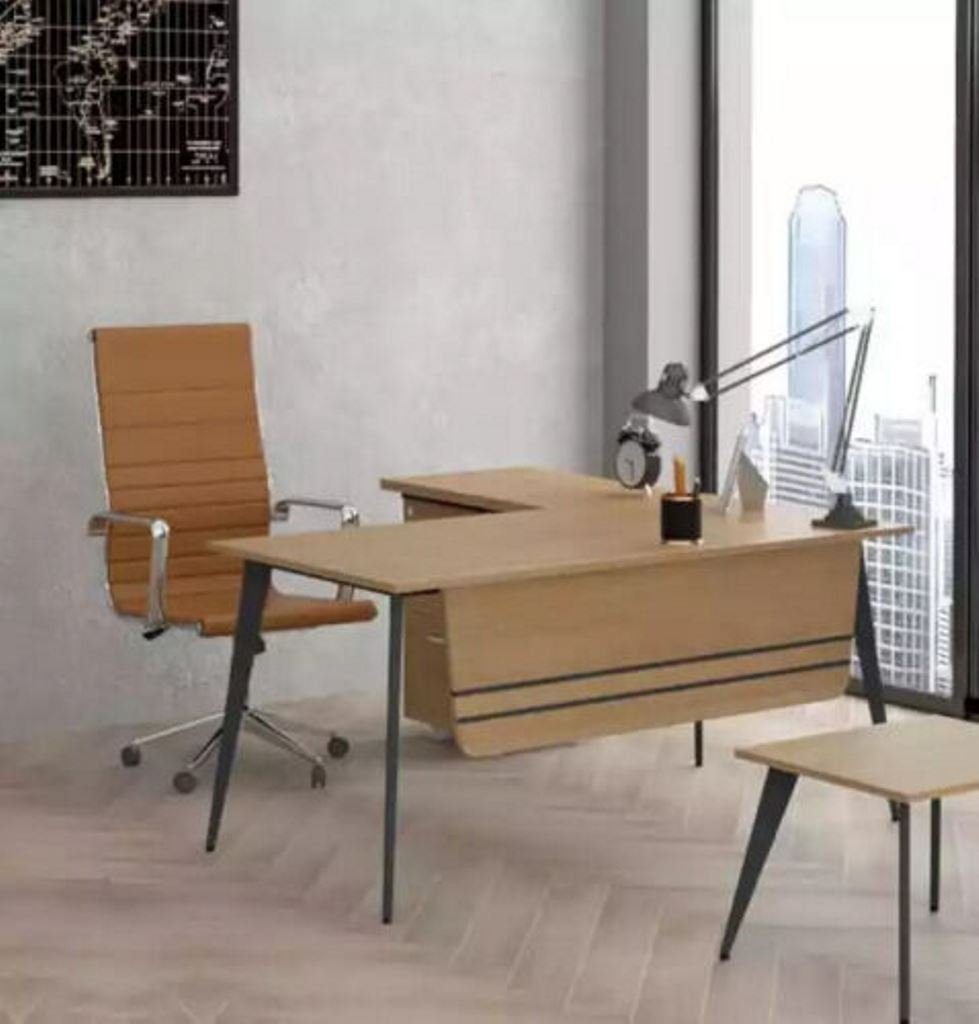 (1-St), Europa Designer Büro Holzmöbel Office JVmoebel Arbeitstisch Eckschreibtisch in Made Eckschreibtisch