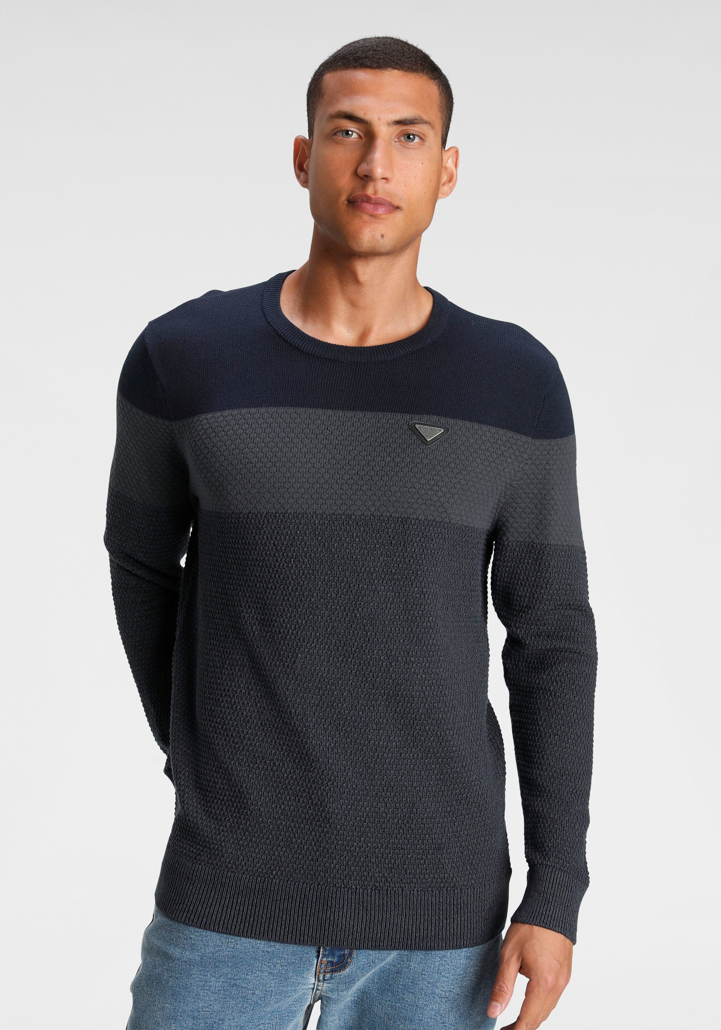 Bruno Banani Strickpullover im modischem Look