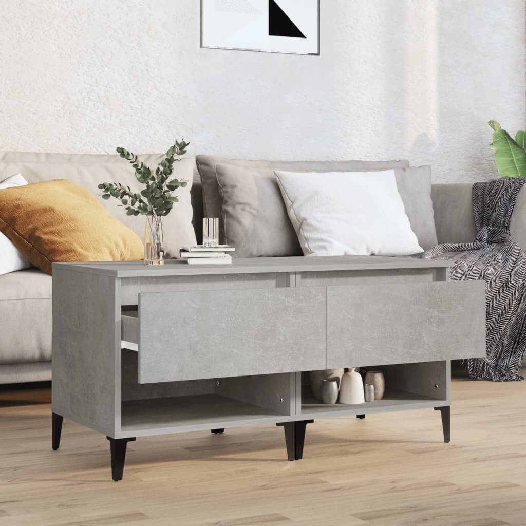 vidaXL Beistelltisch Beistelltische 2 Stk. Betongrau günstig online kaufen