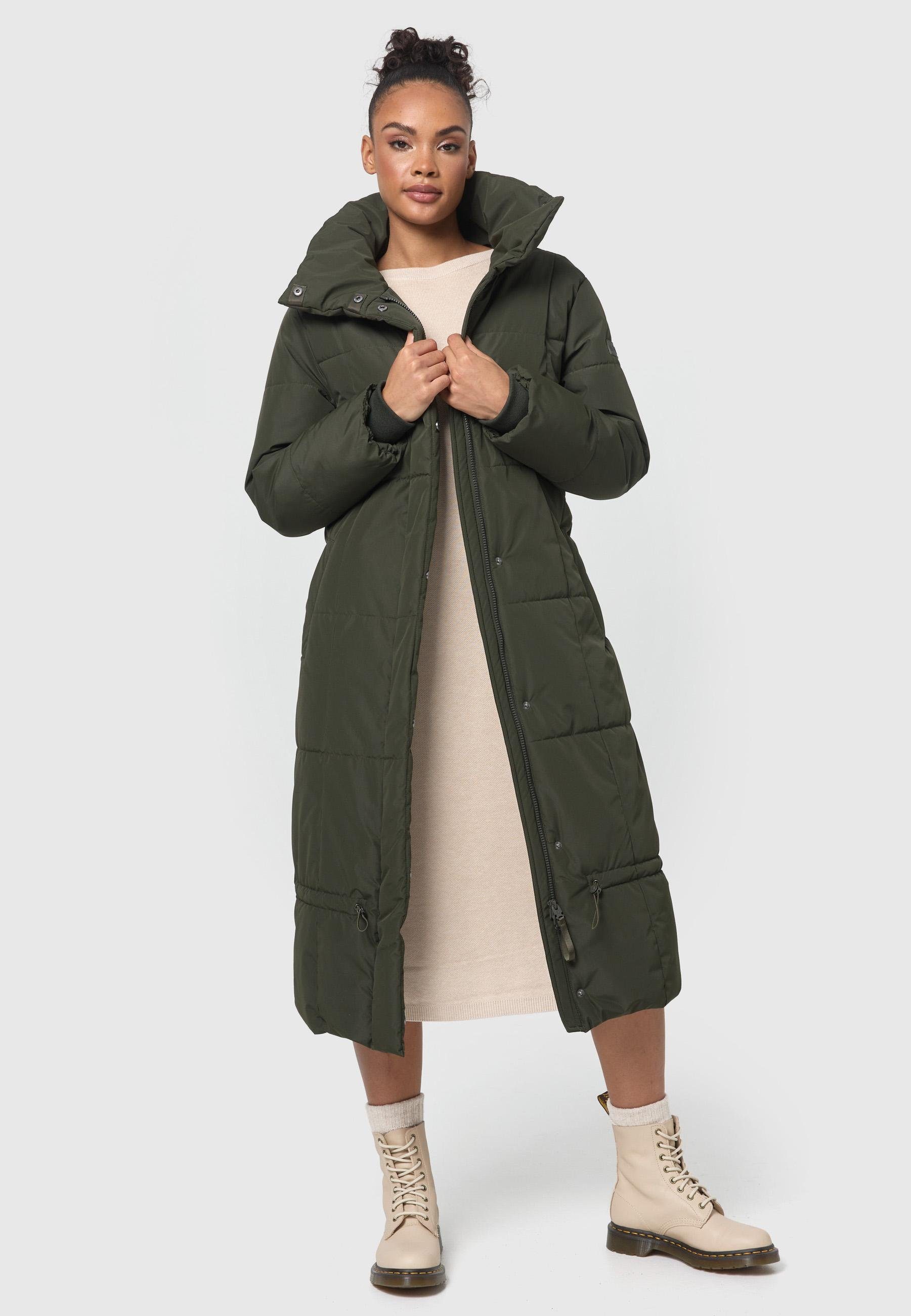 Navahoo Steppmantel Mirenaa Stylischer Damen Wintermantel mit Gürtel – Bild 5 von 5