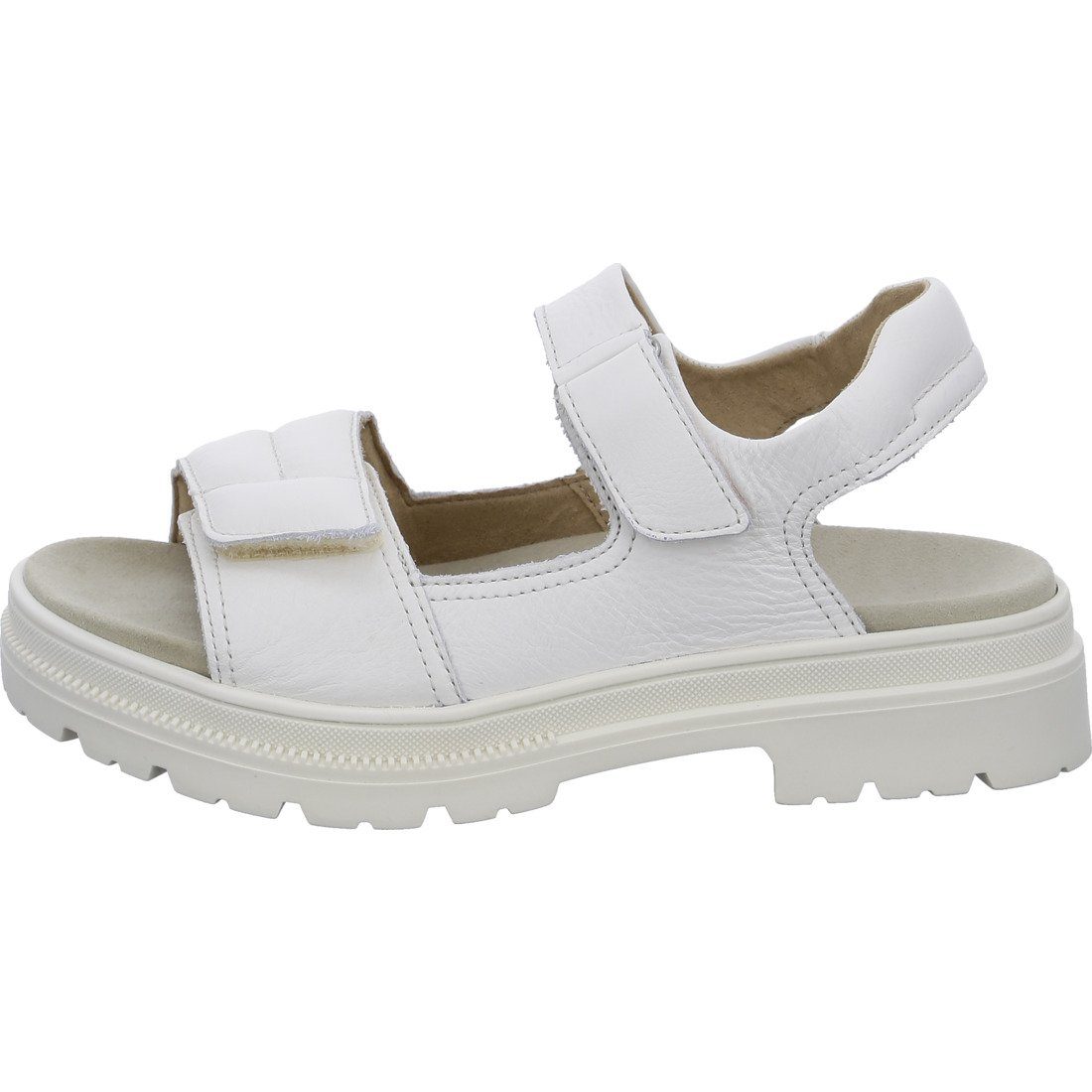 Glattleder Schuhe, Damen Sandalette Ara offwhite Dover Ara - 047931 Sandalette