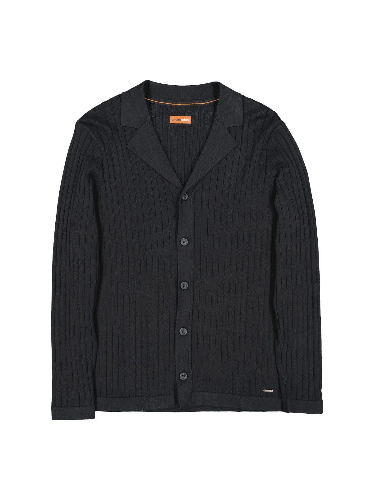emilio adani Stricksakko Herren Strick-Sakko regular, Schwarz