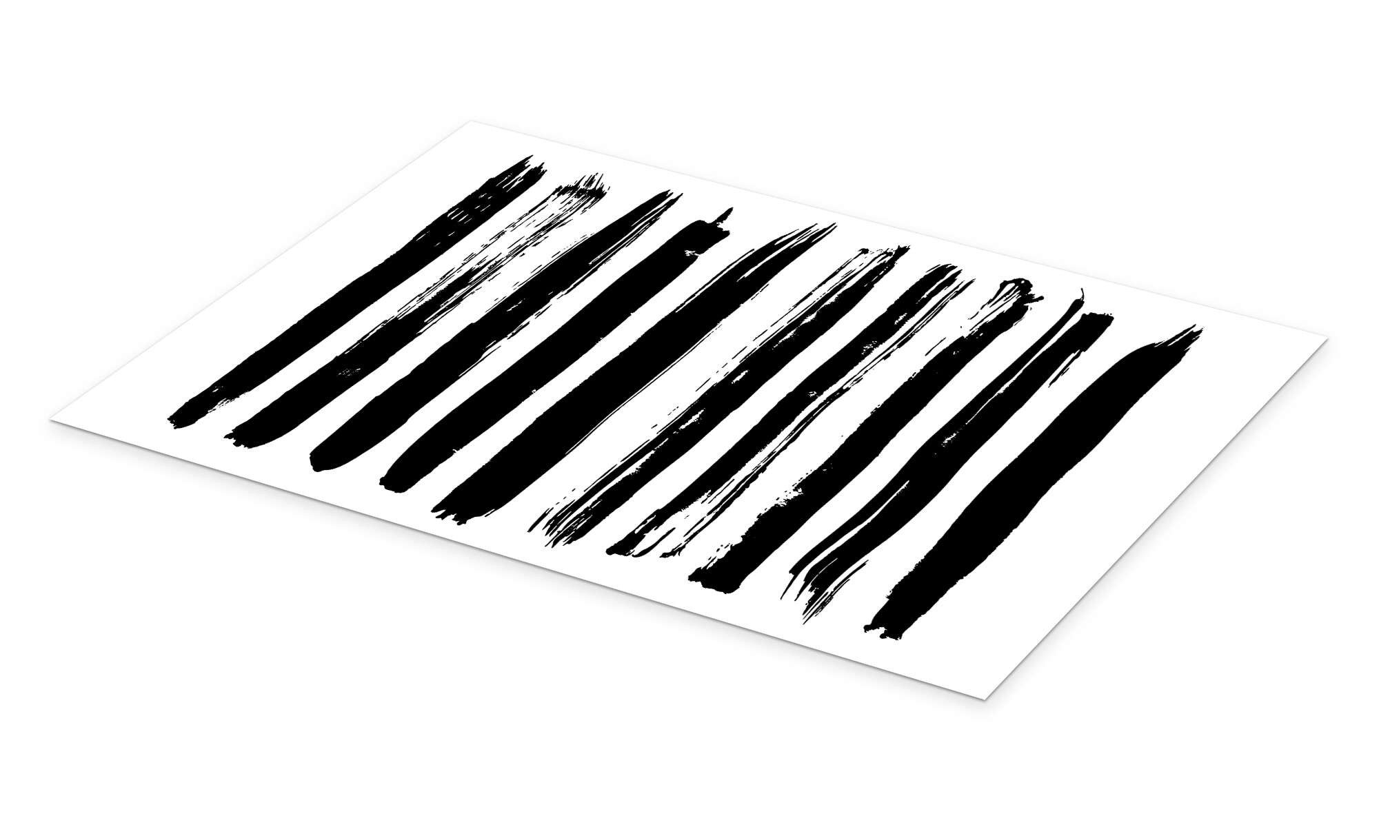 Posterlounge Wandbild Schwarze Linien auf Weiß, Editors Choice, erhältlich als Poster, Leinwandbild, Wandsticker oder Acrylglasbild