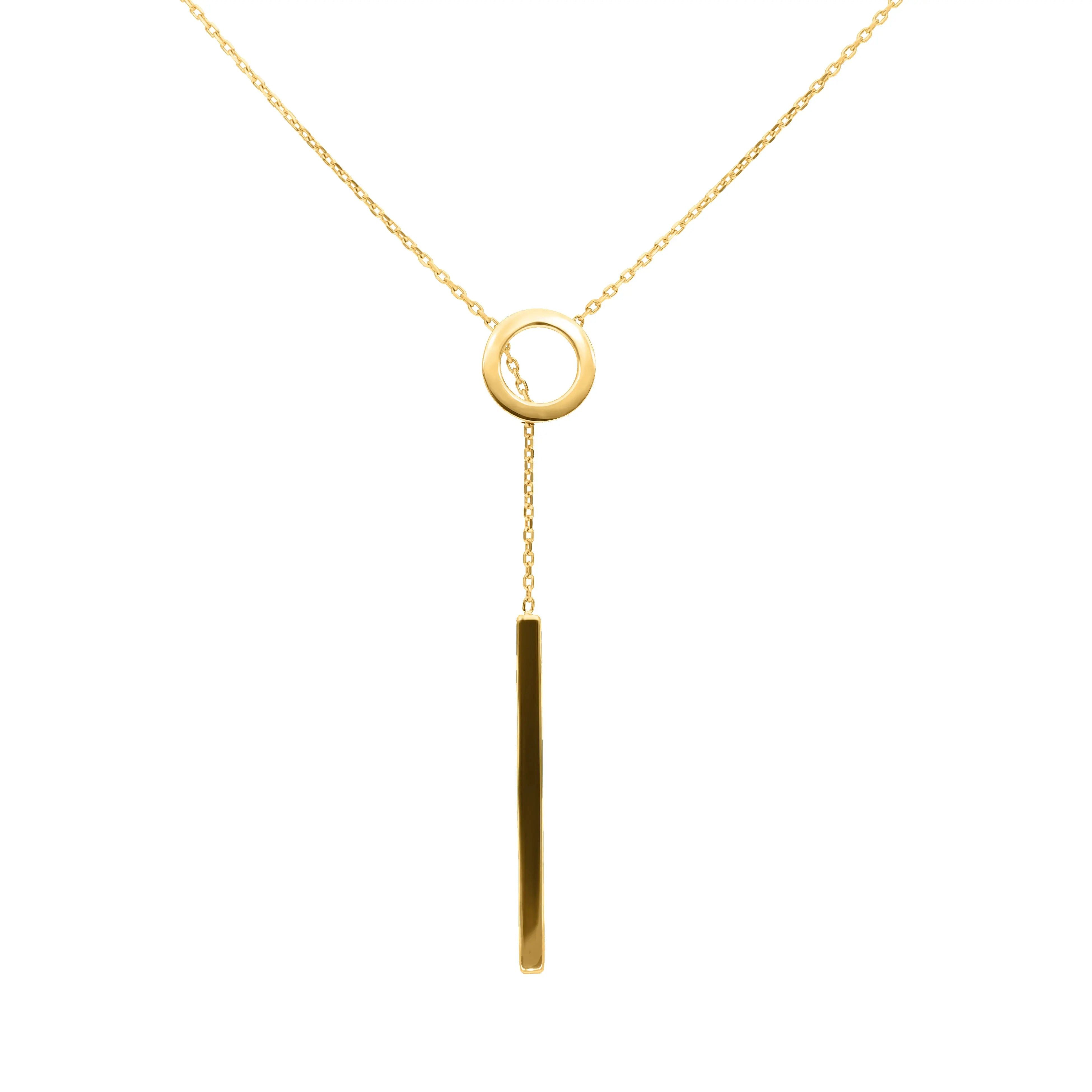 Kette mit Anhänger 375er Gold Damen Halskette – Boho-Stil, wasserfest & Geschenkidee