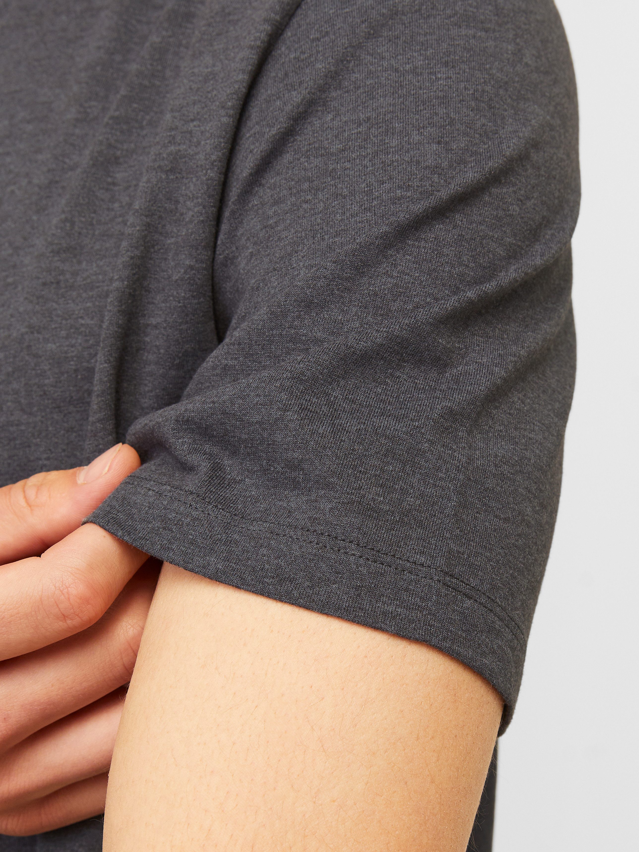Jack & Jones Rundhalsshirt JJEORGANIC MELANGE TEE SS O-NECK NOOS Baumwollmischung, regular fit