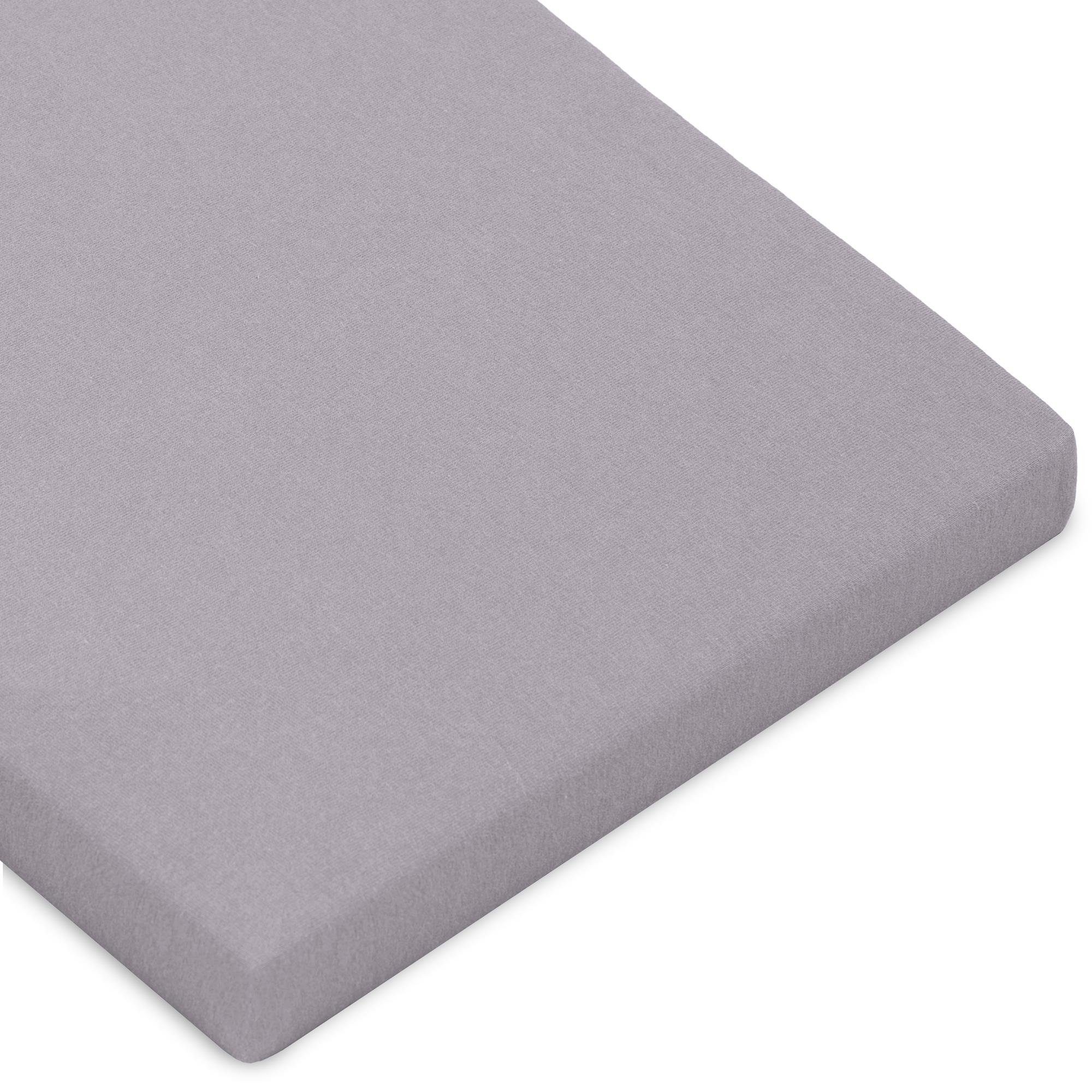 Spannbettlaken Casca Topper Spannbetttuch Elastan 180x200-200x220cm dunkelgrau, CelinaTex, Baumwolle, (1 Stück), bügelfrei,dauerelastisch und weich,extrem feine Fasern