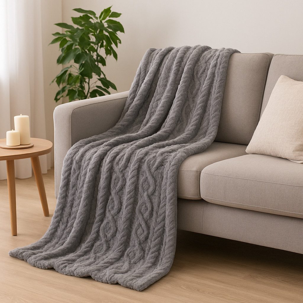 Wohndecke Kuscheldecke BOZEN Ornament Flauschig XXL Größe 150x200 cm, Betz, günstig online kaufen