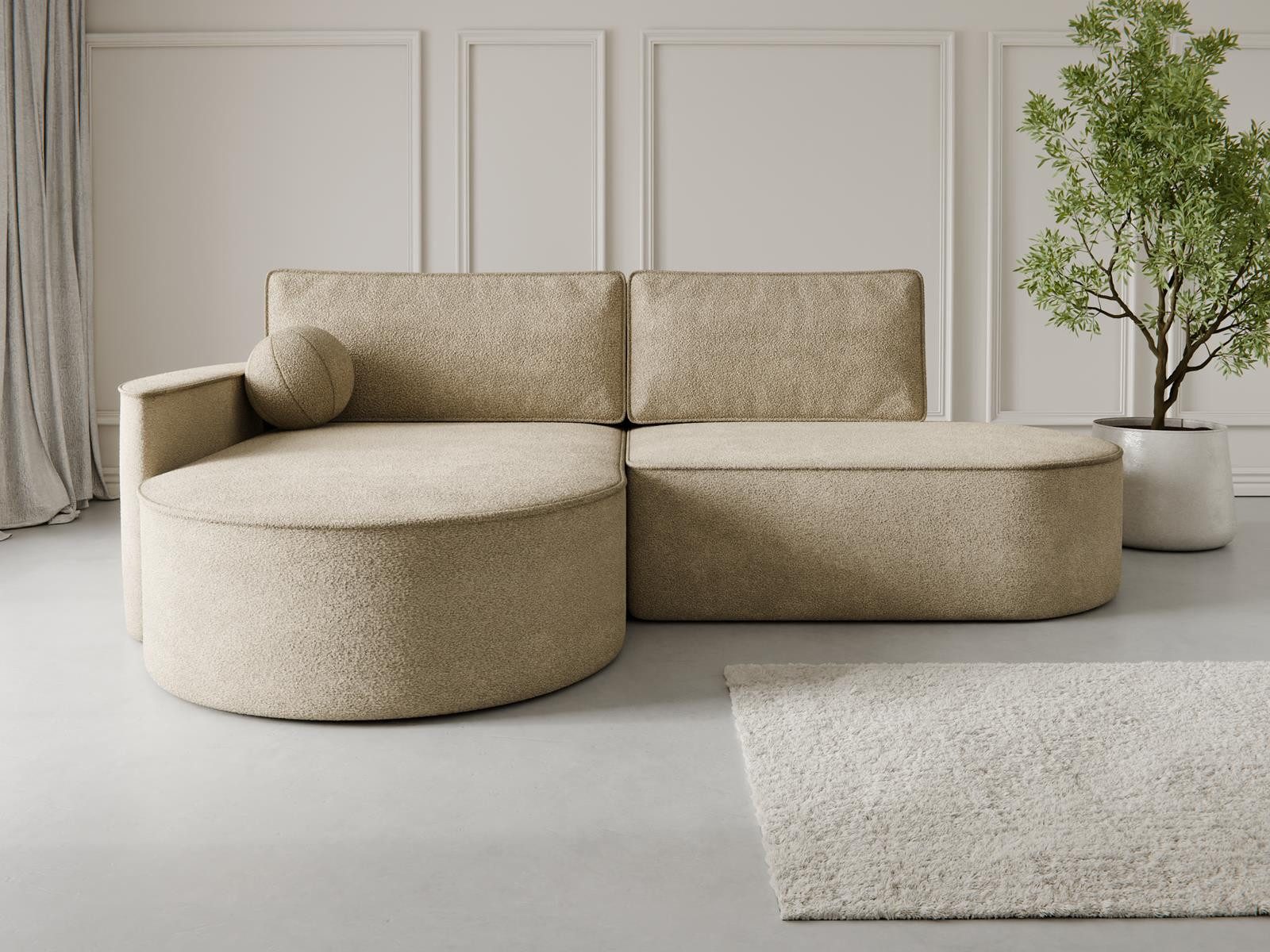 Compleo Ecksofa L MORENO, Designer Couch günstig online kaufen