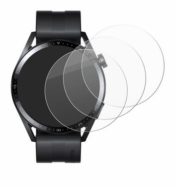 BROTECT flexible Panzerglasfolie für Huawei Watch GT 3 (46 mm), Displayschutzglas, 3 Stück, Schutzglas Glasfolie klar