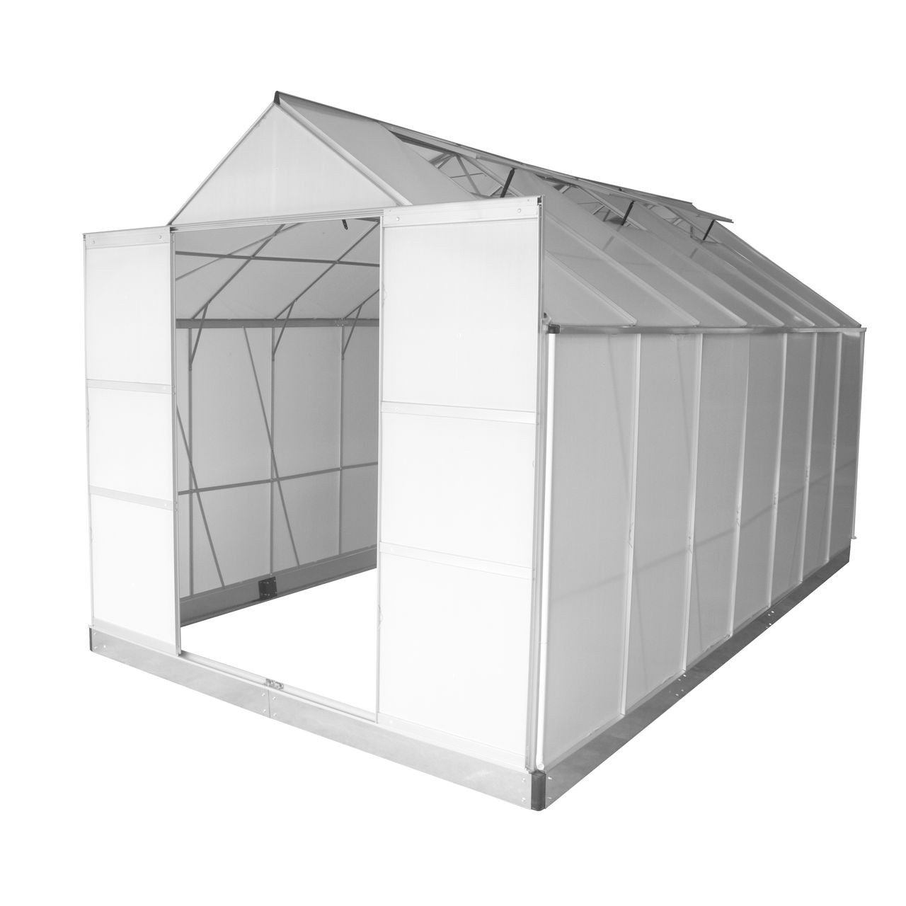 Powertec Garden Gewächshaus Pflanzhaus Wintergarten