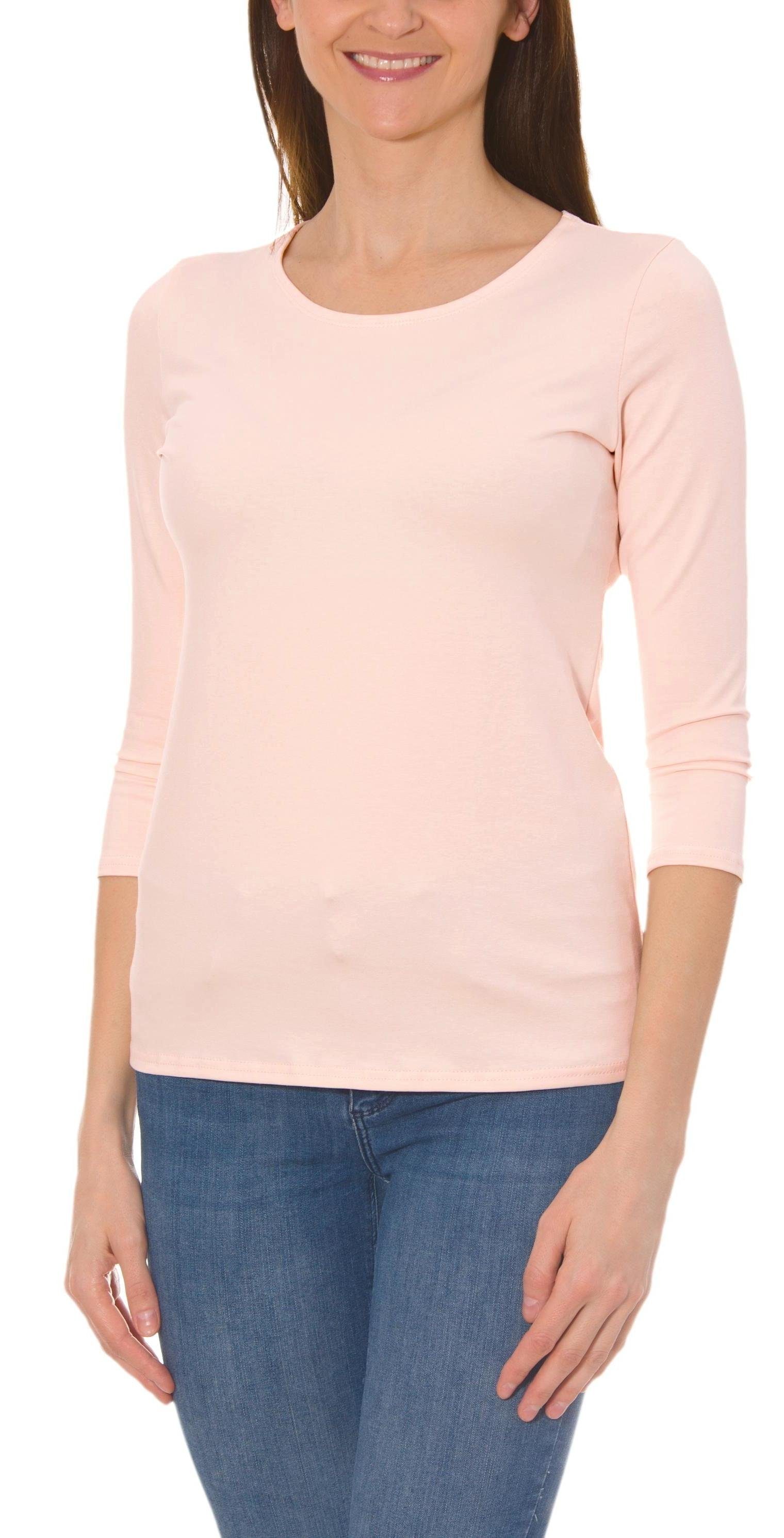 Alkato Longshirt Alkato Damen Shirt 3/4 günstig online kaufen