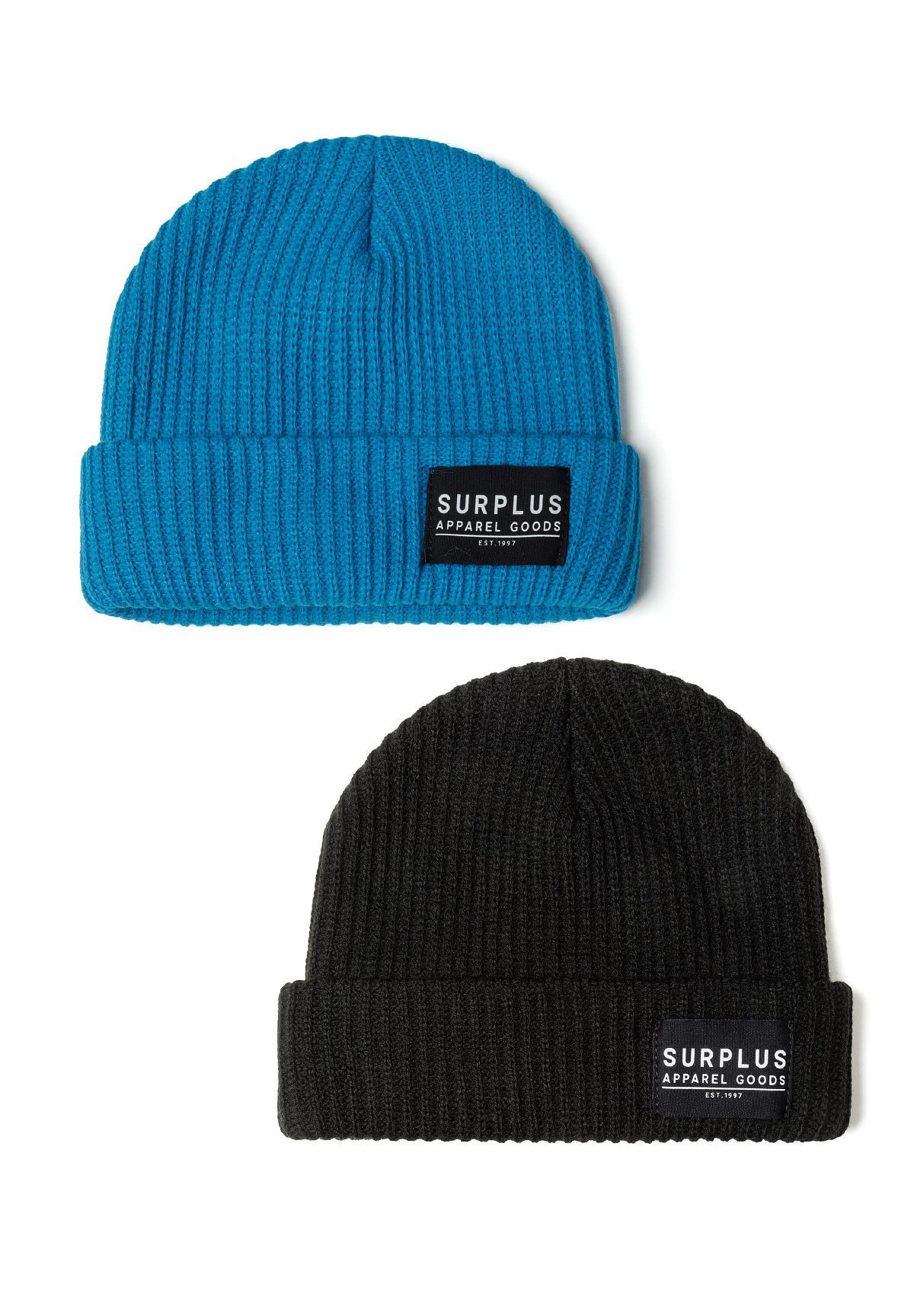 MINOTI Beanie Dockermütze mit hohem Umschlag, für Jungen (2-er Pack) Dockermütze, mit hohem Umschlag, angenehm weich
