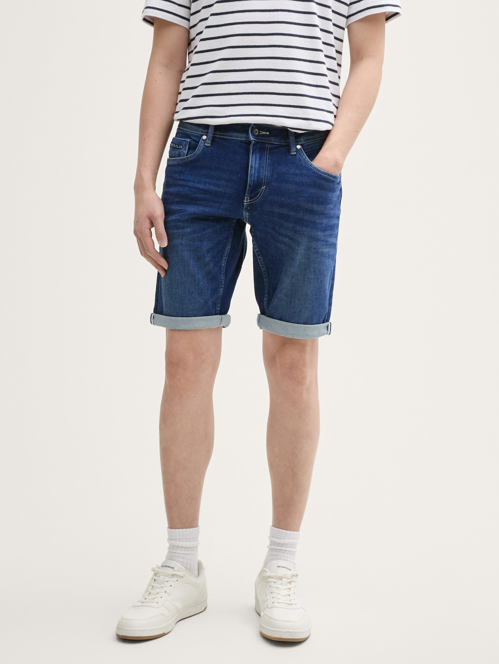 Tom Tailor Herren Jeans Short TTJOSH REGULAR SHORTS Mid Waist Regular Fit - günstig online kaufen