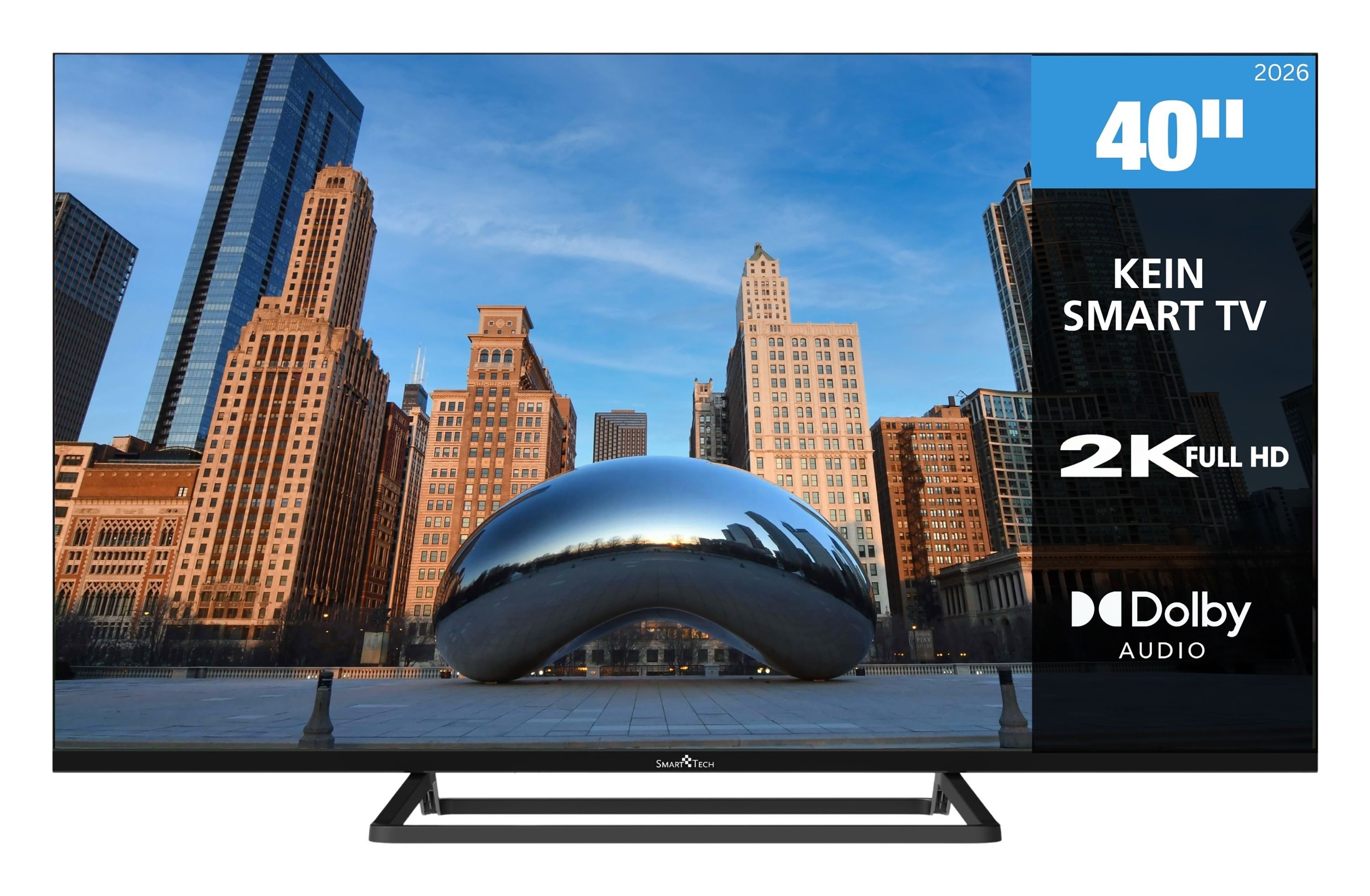 Smart Tech 40FN01V3 LED-Fernseher (101 cm/40 Zoll, Full HD, 3x HDMI / 2x USB, integrierter Triple-Tuner)