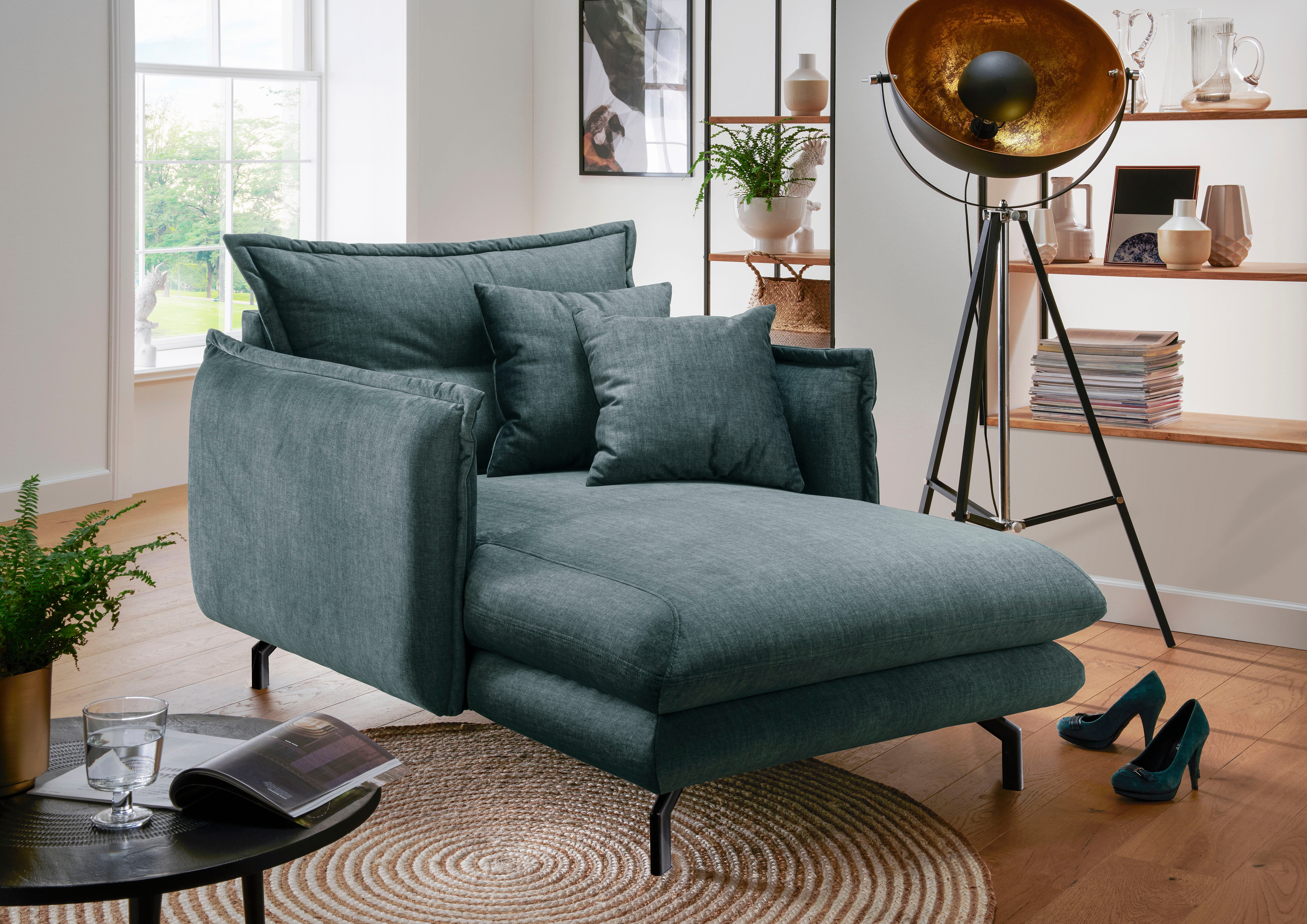 Home affaire Relaxsessel LAVA Loveseat, modern & bequem, schmale Armlehnen, B/T 111/167cm