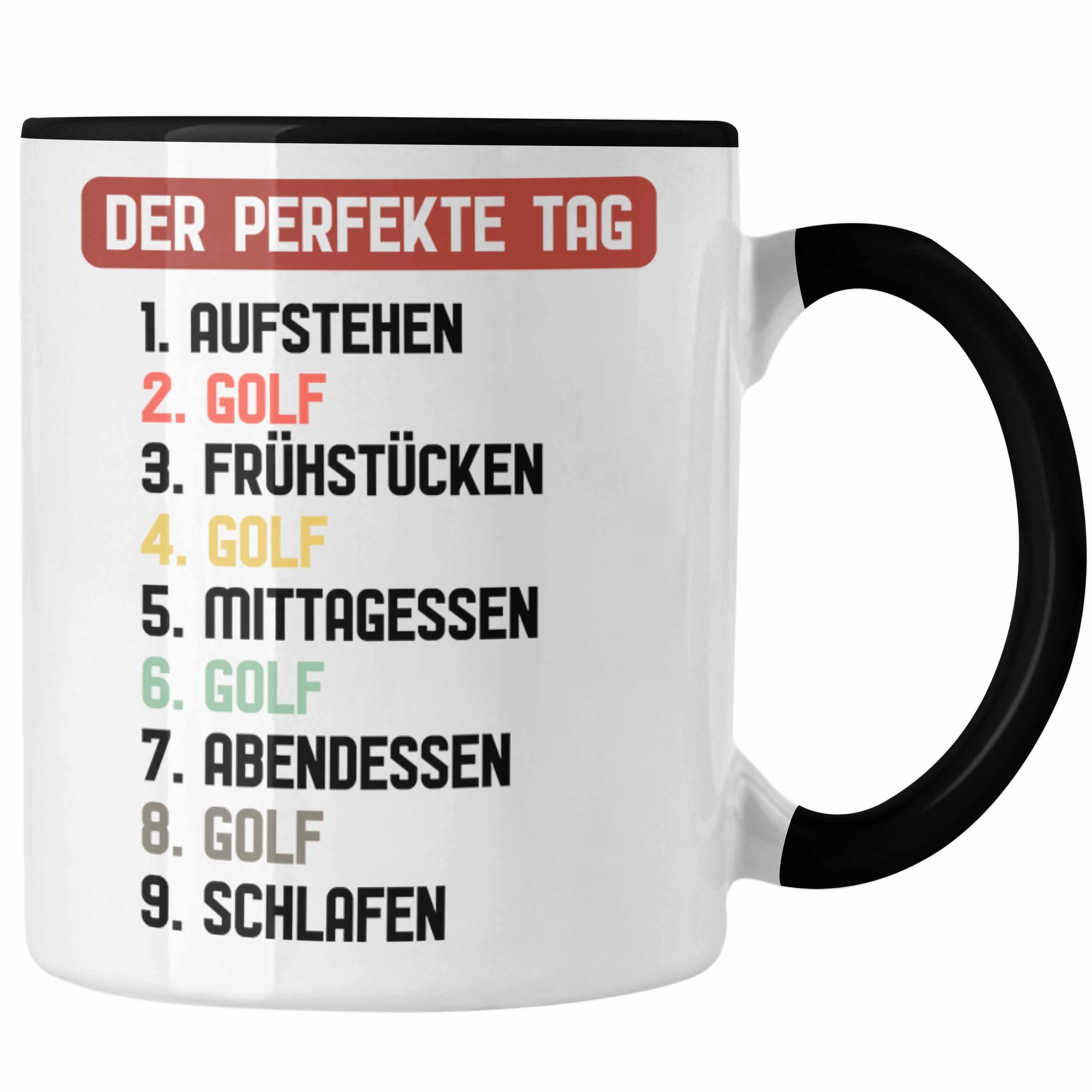 Trendation Tasse Trendation - Golfer Tasse Geschenk Der Perfekte Tag Golfen Golfball Ge