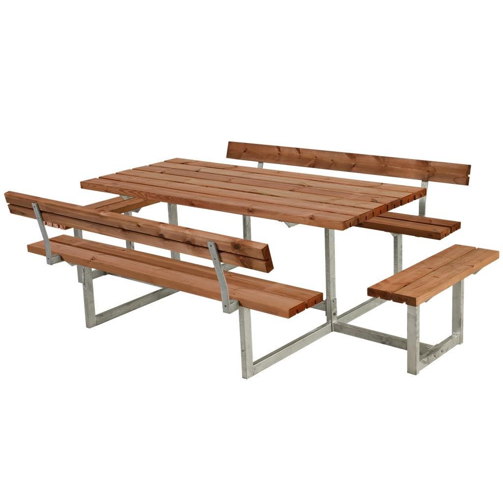 PLUS Gartenbank PLUS Basic Kombimöbel, Farbgrundiert Teak